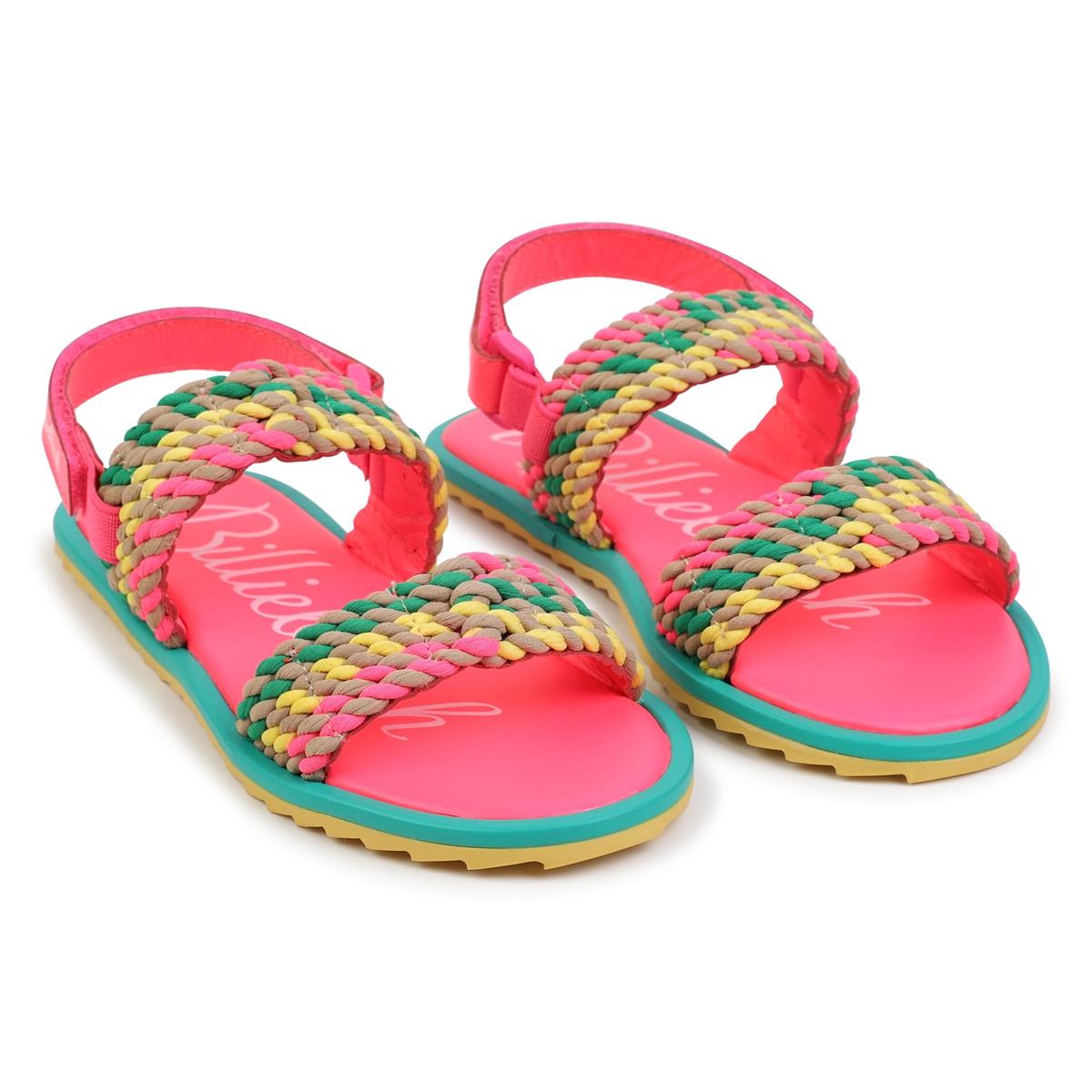 Girls Multicolor Woven Sandals