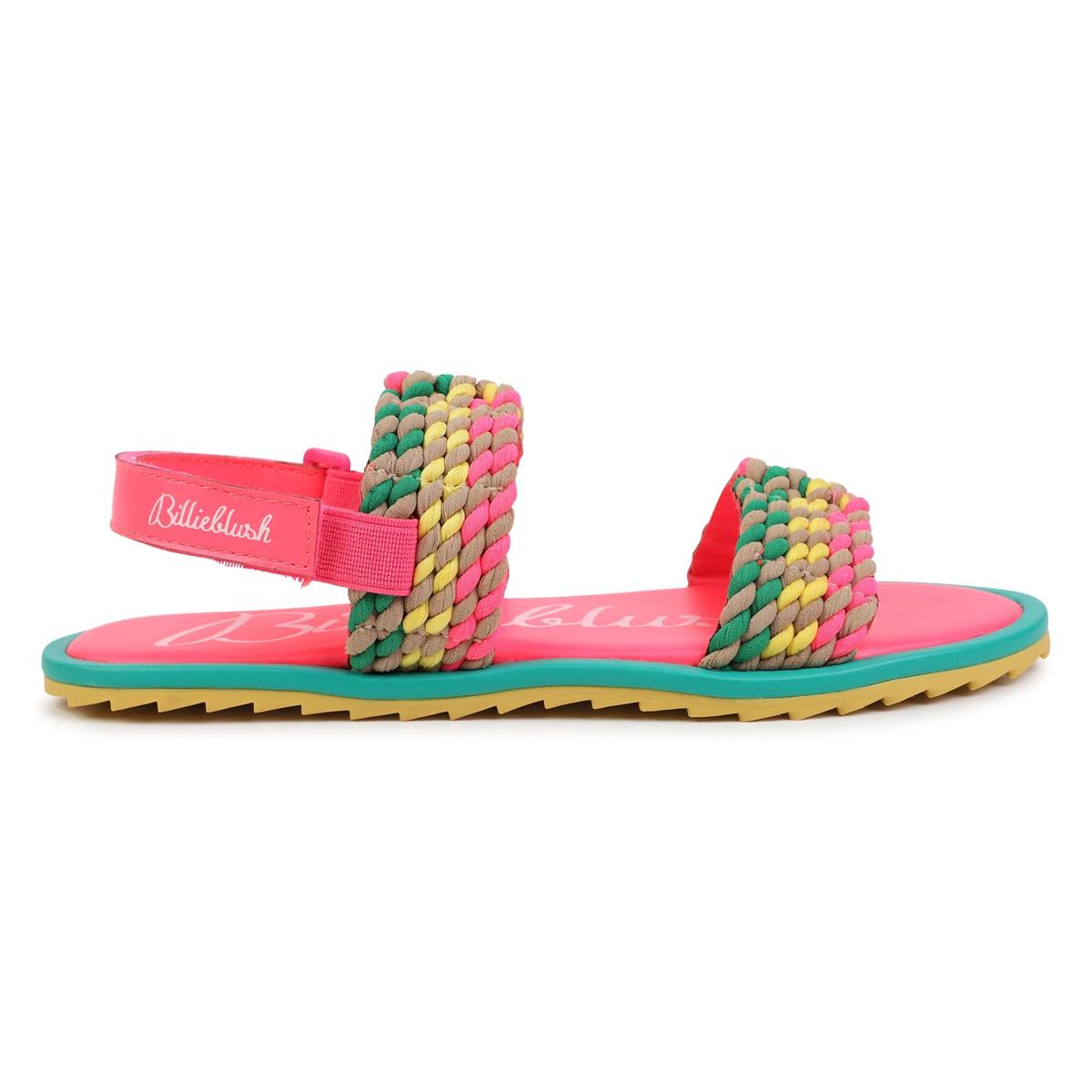Girls Multicolor Woven Sandals