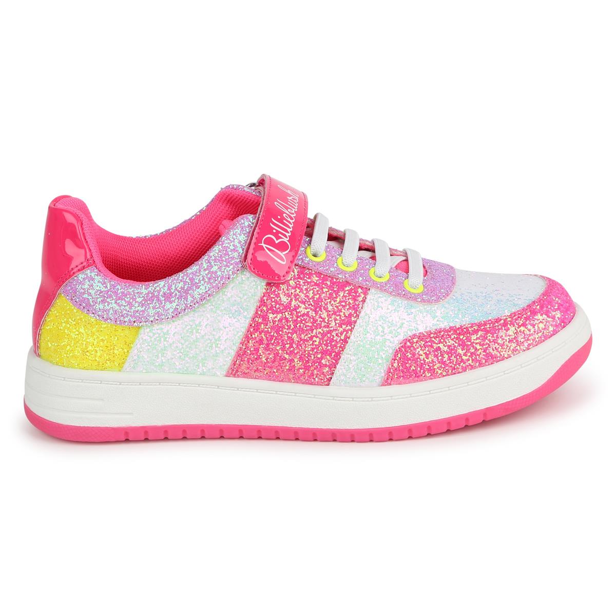 Girls Pink Glitter Shoes