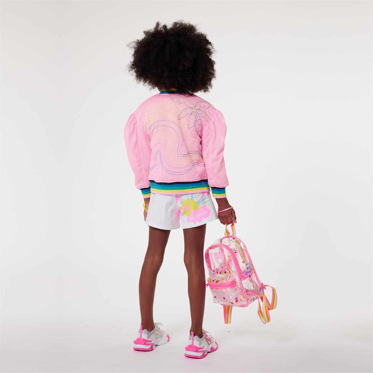 Girls Pink Backpack(27x18x10cm)