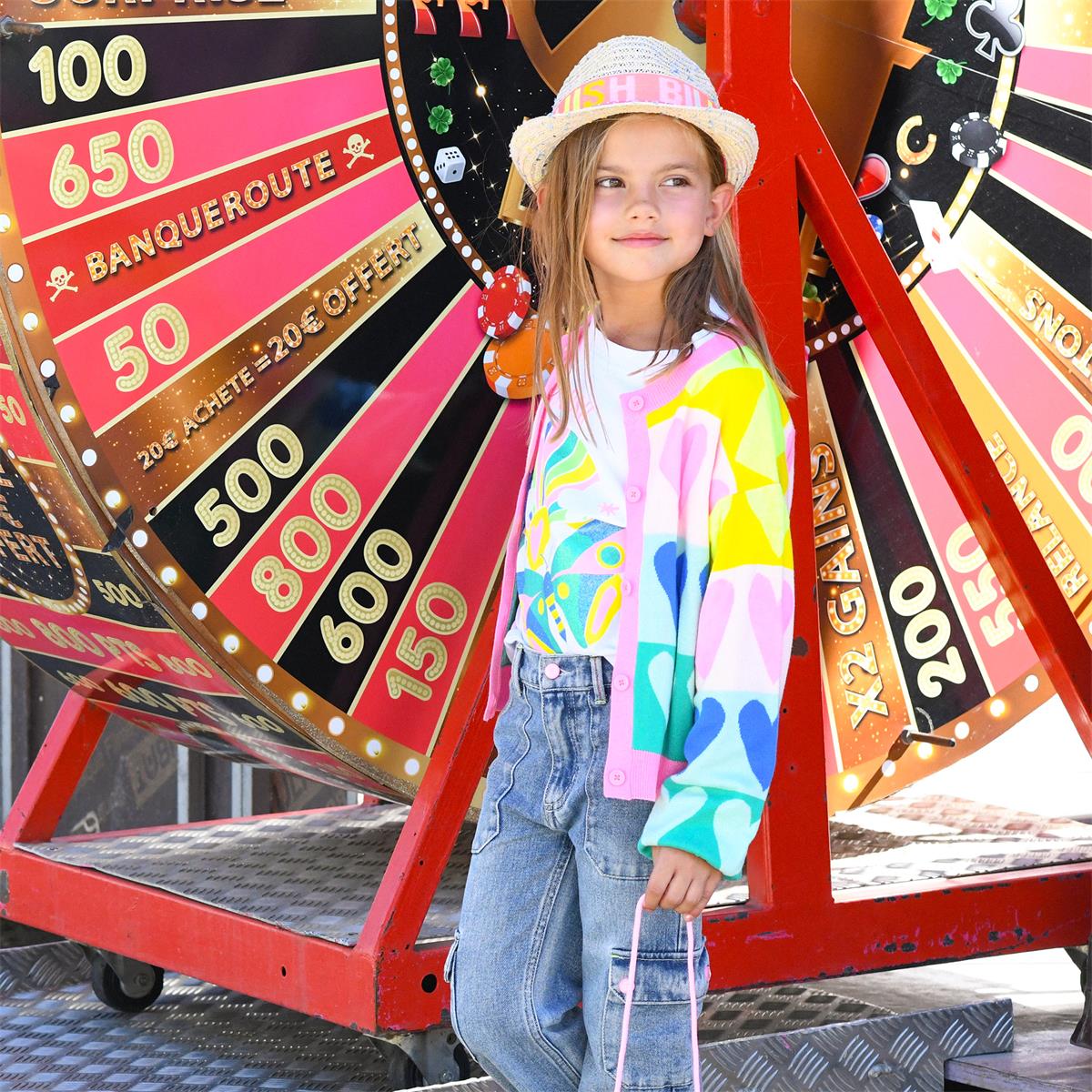 Girls Beige Sun Hat