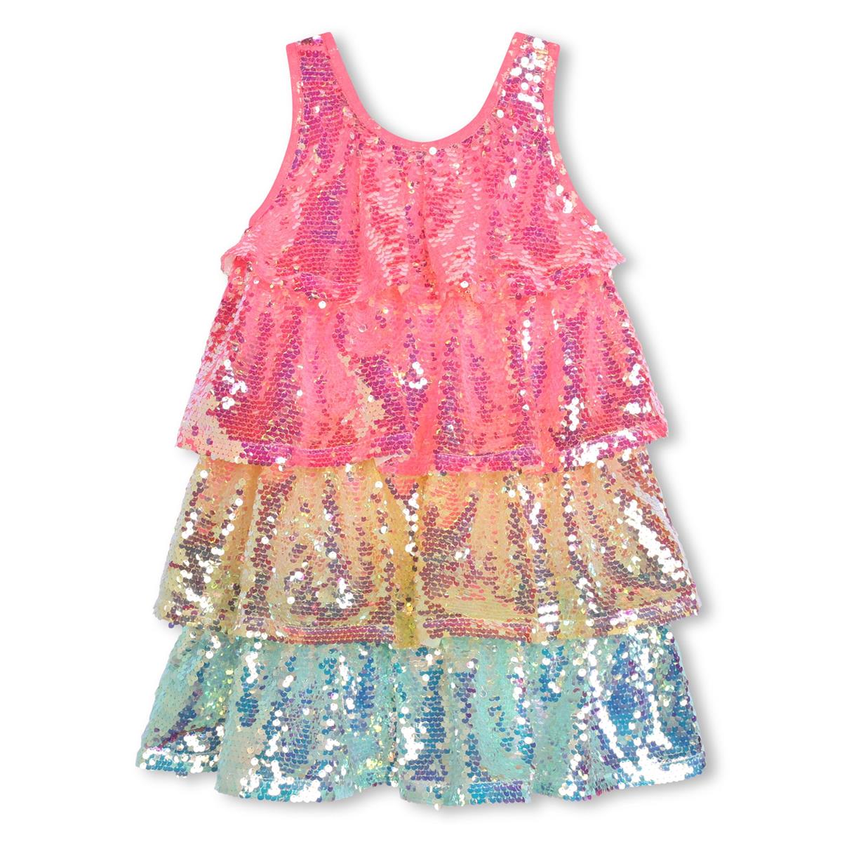 Girls Pink Sequin Dress