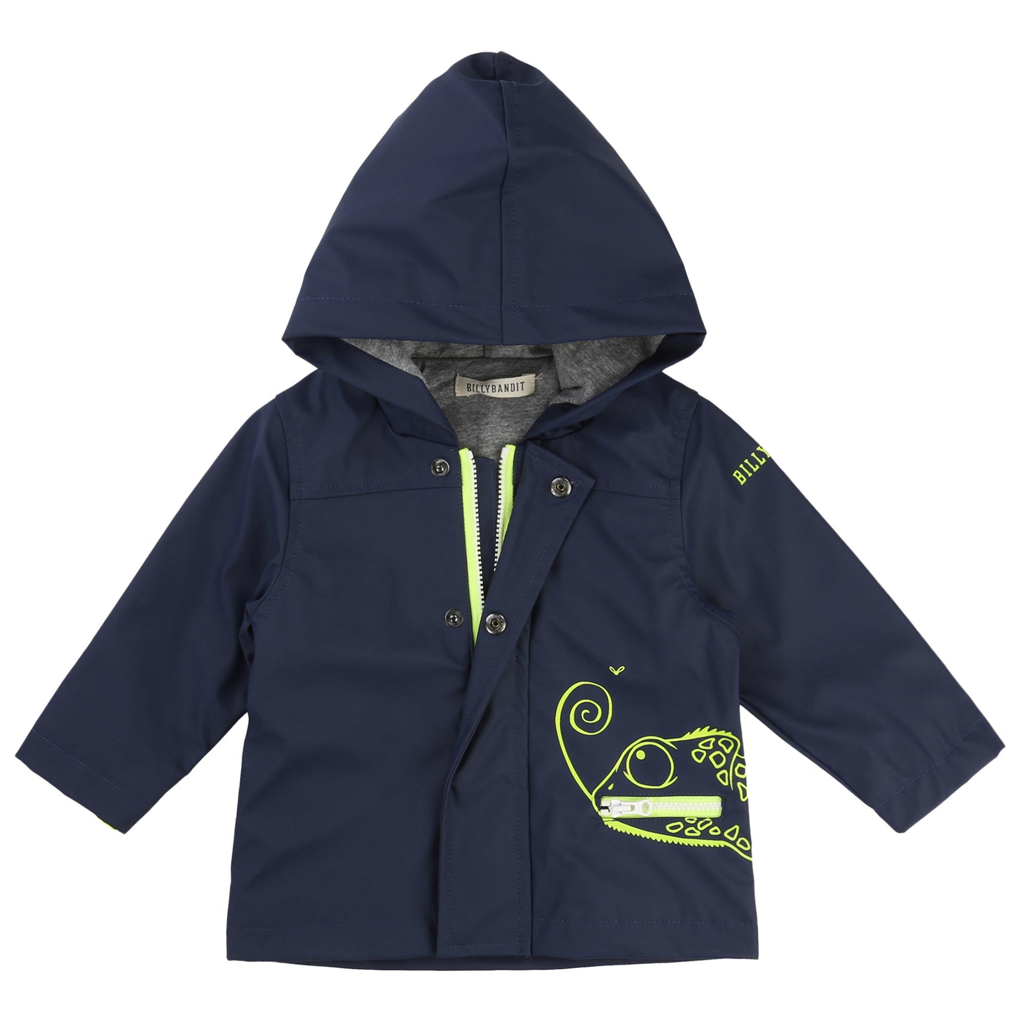 Baby Boys Blue Lizard Rain Coat