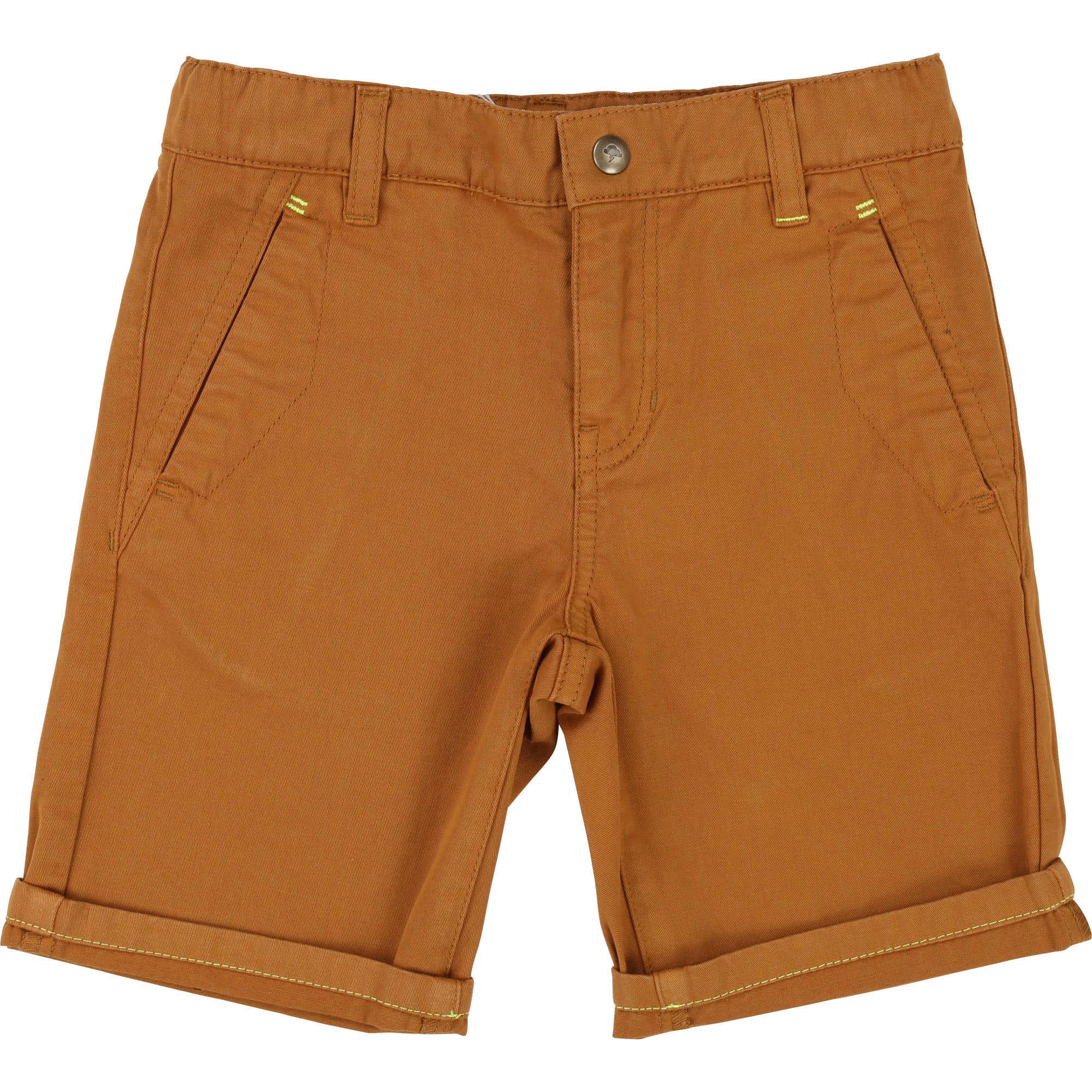 Boys Khaki Cotton Shorts