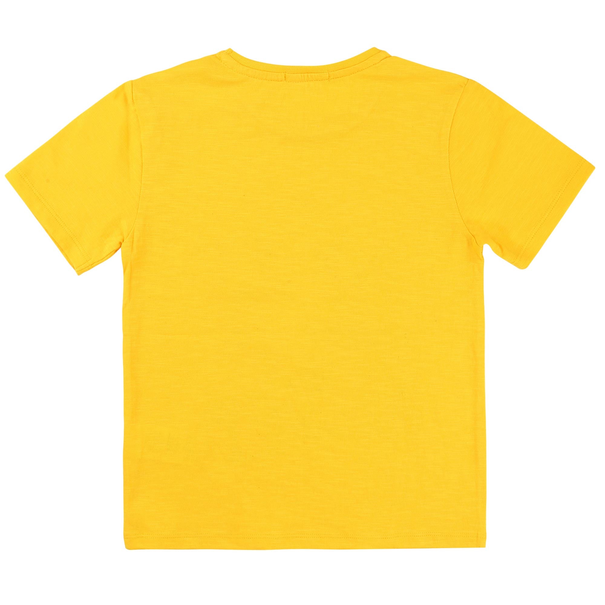 Boys Yellow Cotton T-shirt