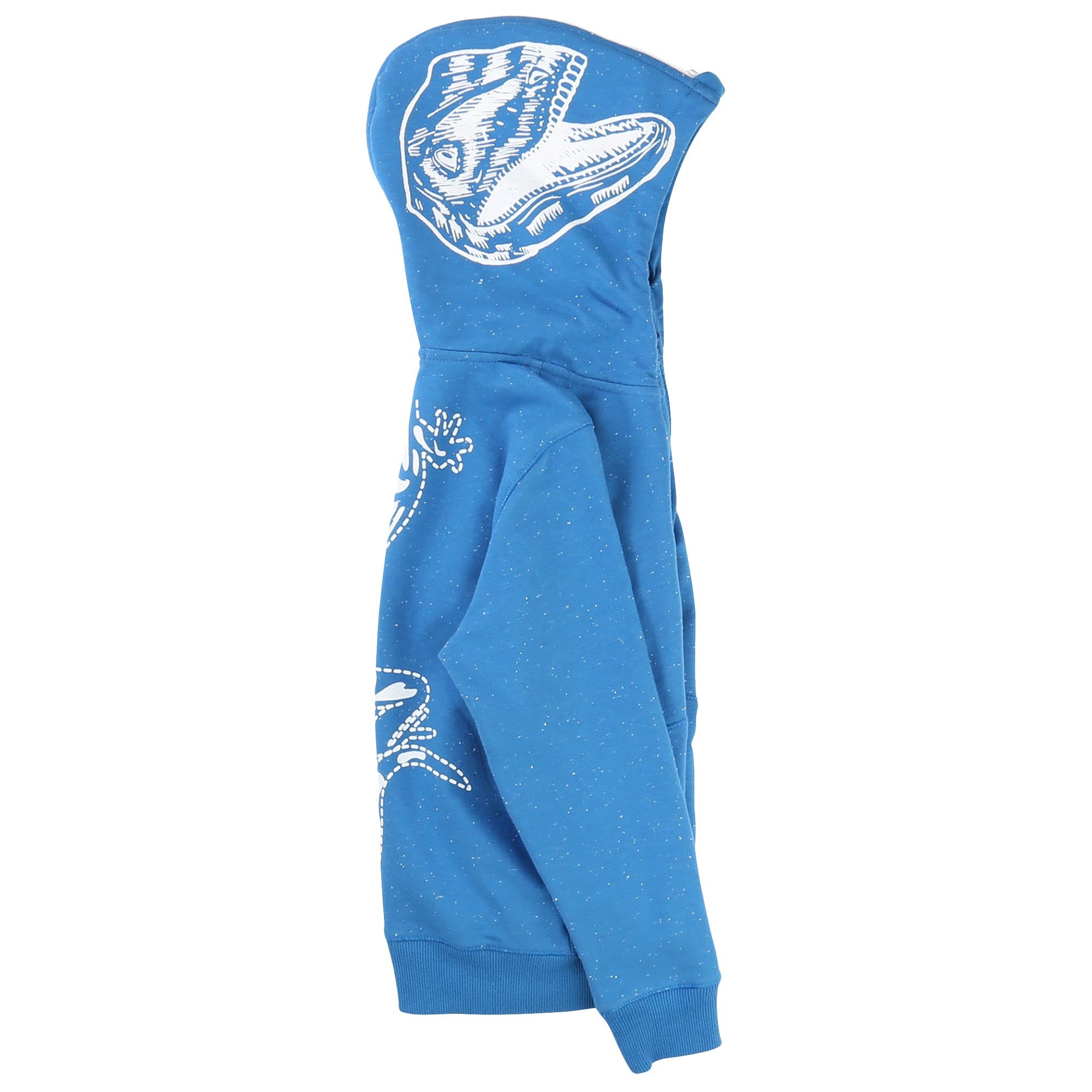 Boys Turquoise Blue Zip-Up Hooded Top