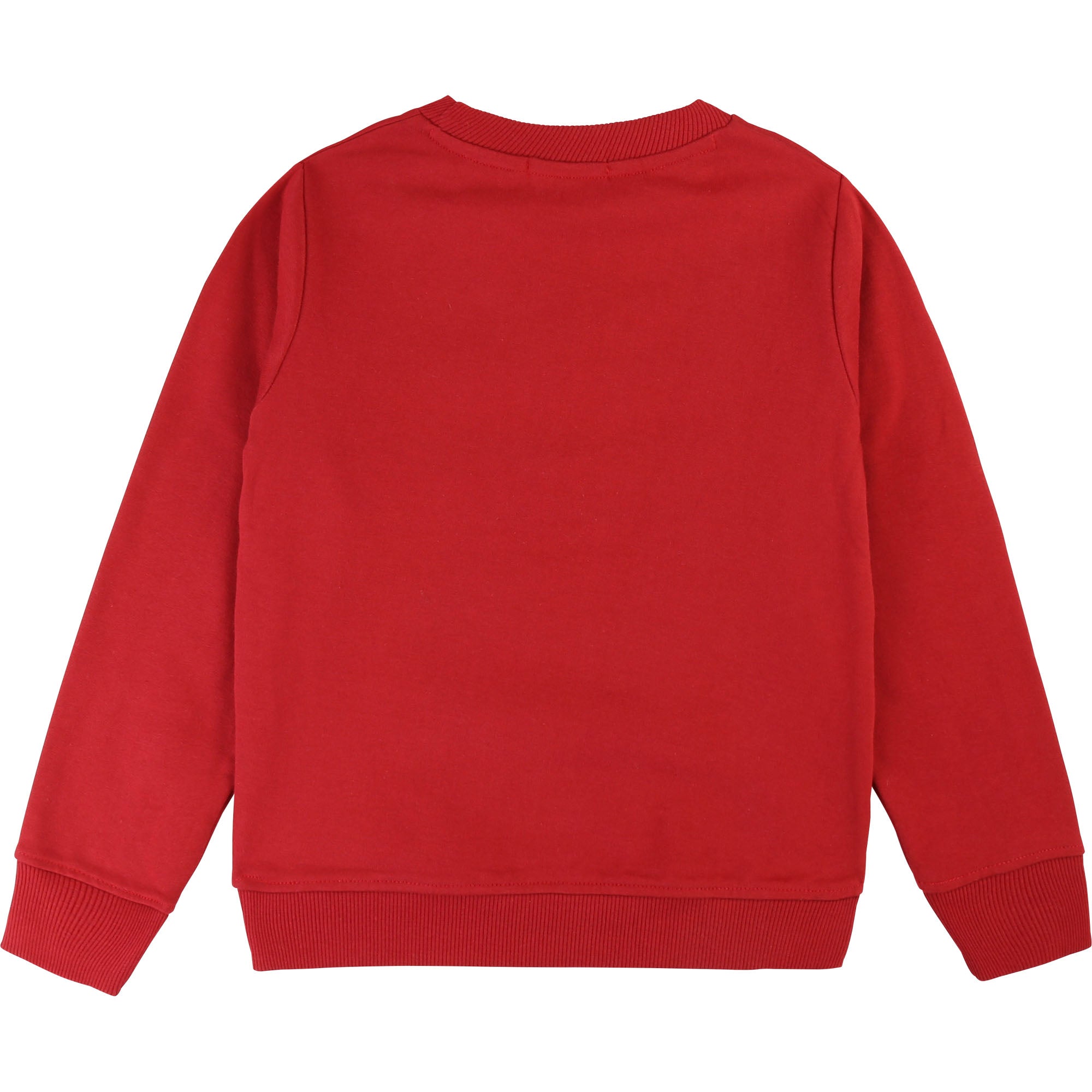Girls Red Logo Cotton Sweater