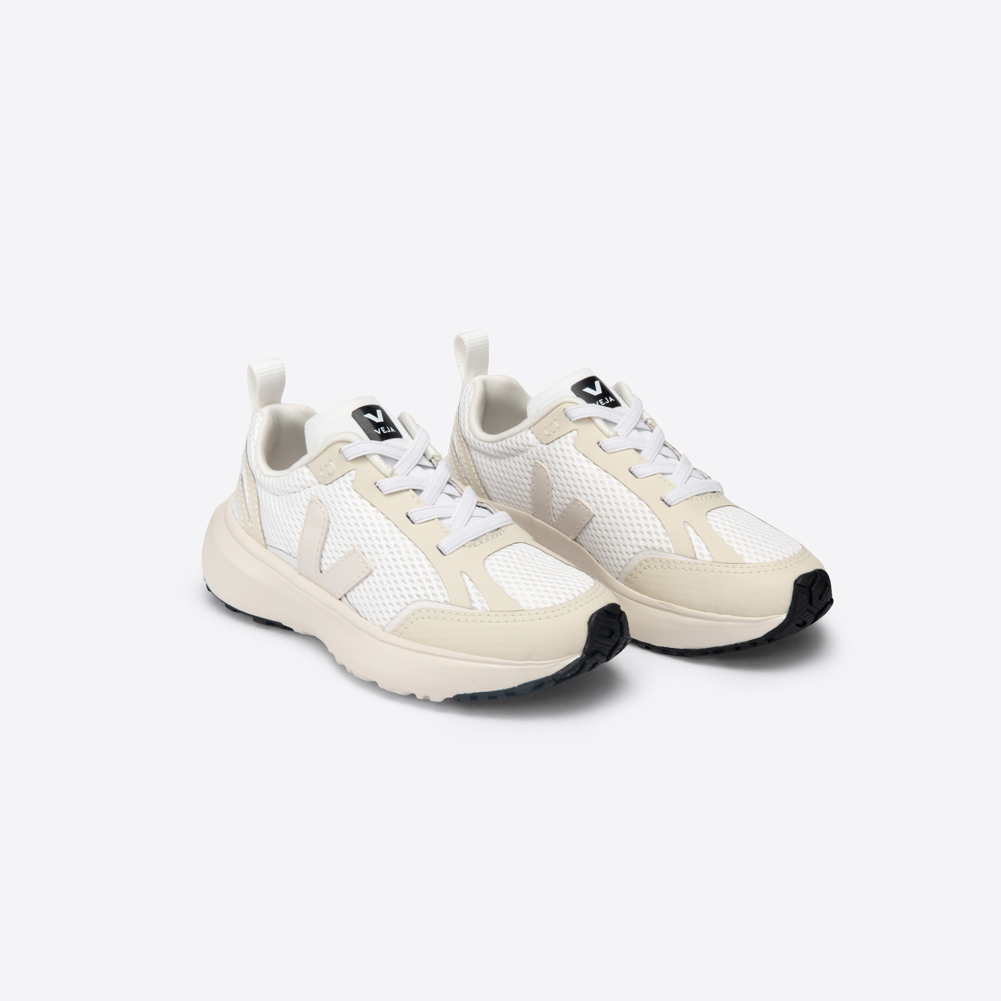 Boys & Girls White "SMALL CANARY" Shoes