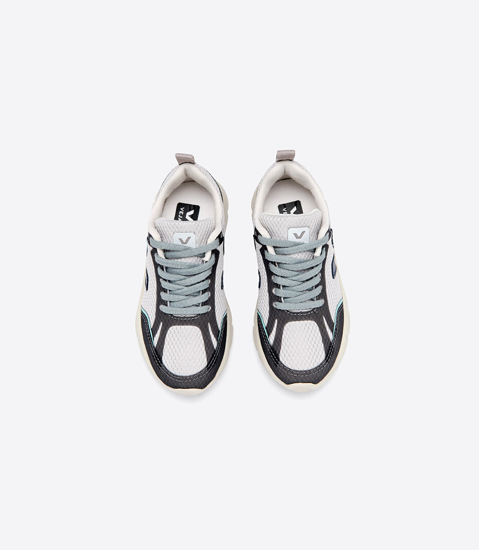 Boys Grey "V" Logo Shoes