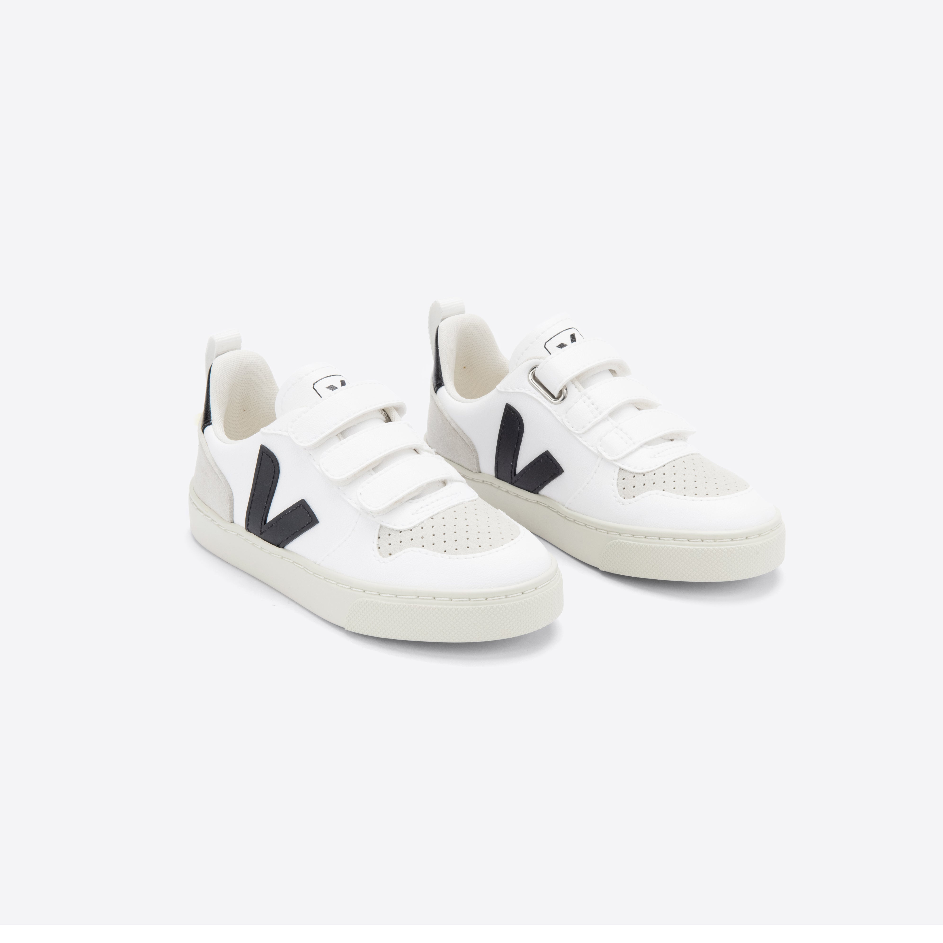 Boys & Girls Black "V-10" Shoes