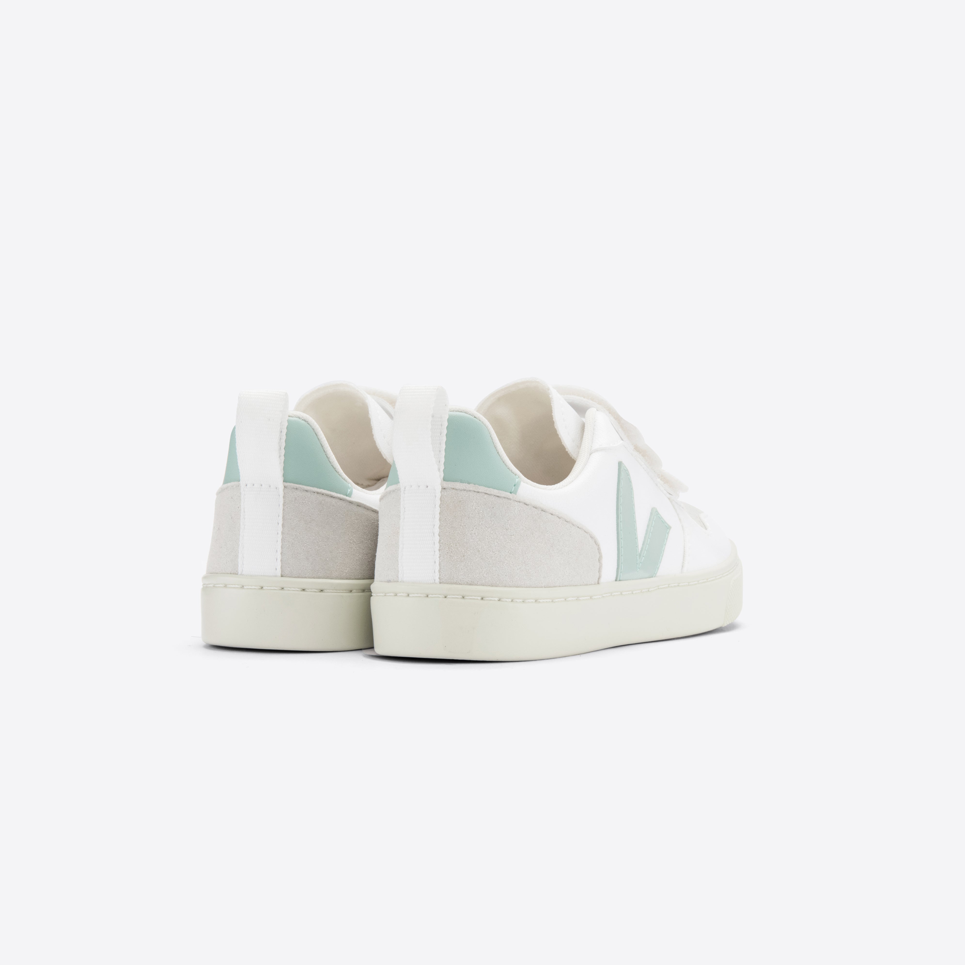 Boys & Girls White "V-10" Shoes