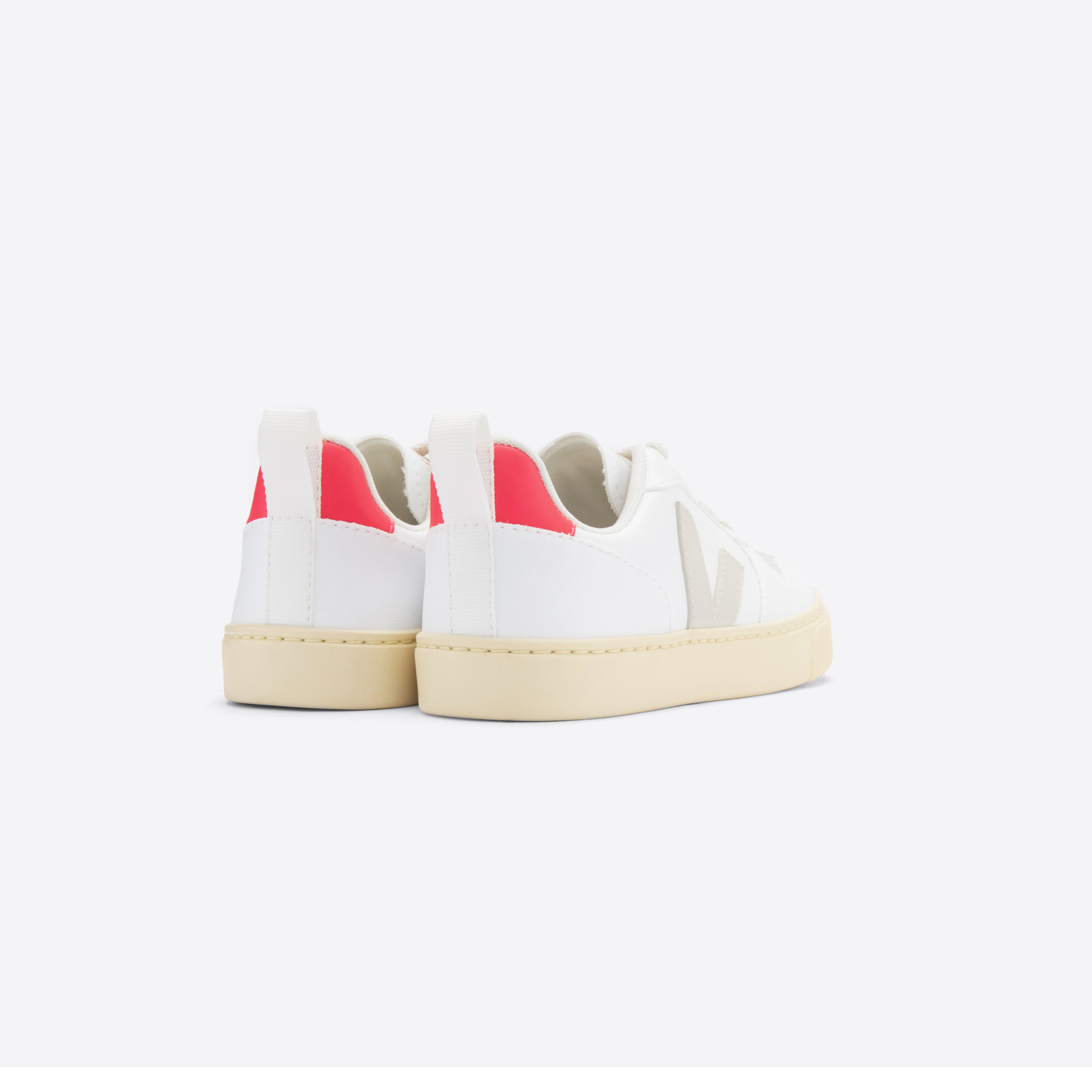 Boys & Girls White "V-10 LACES" Shoes