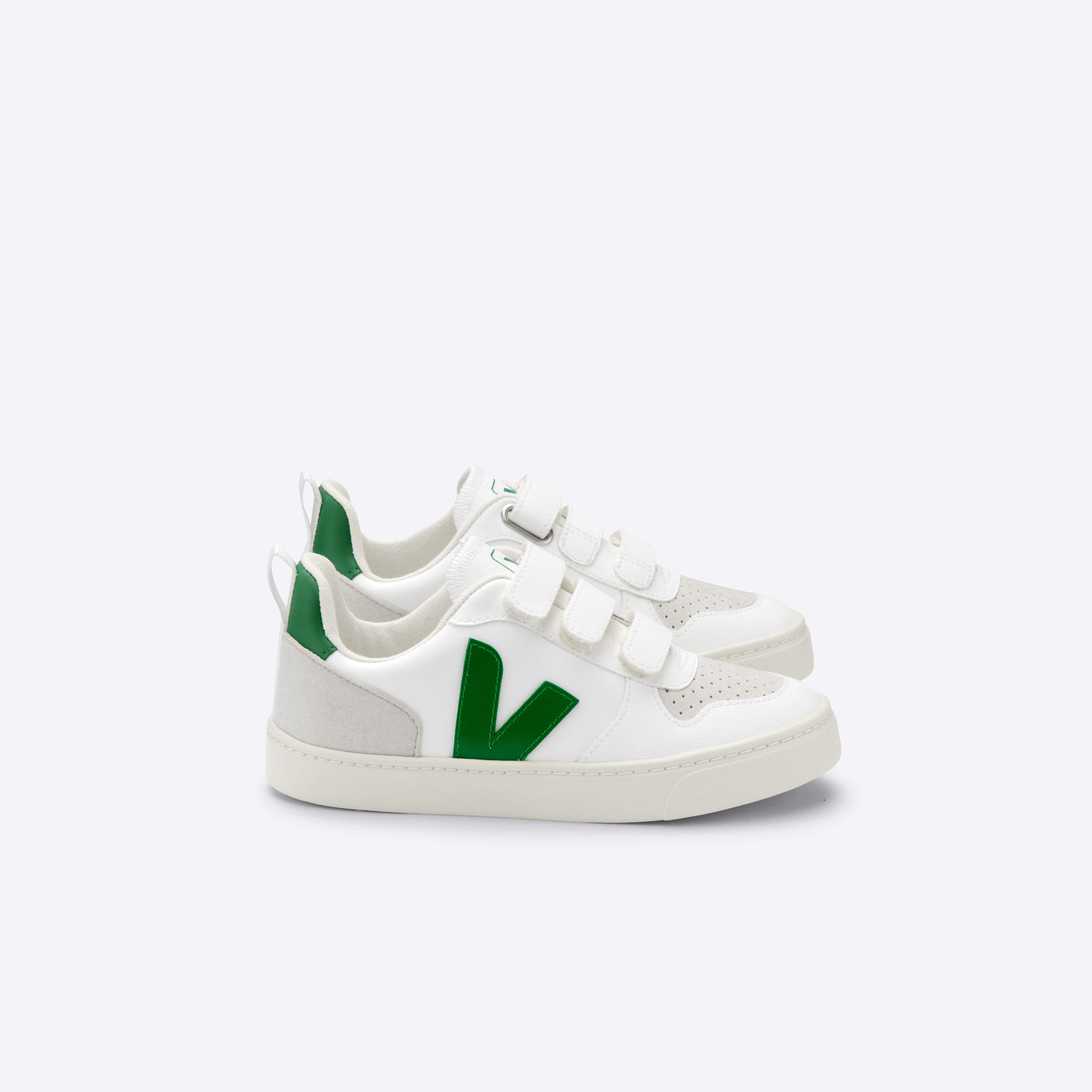 Boys & Girls Green "V" Shoes