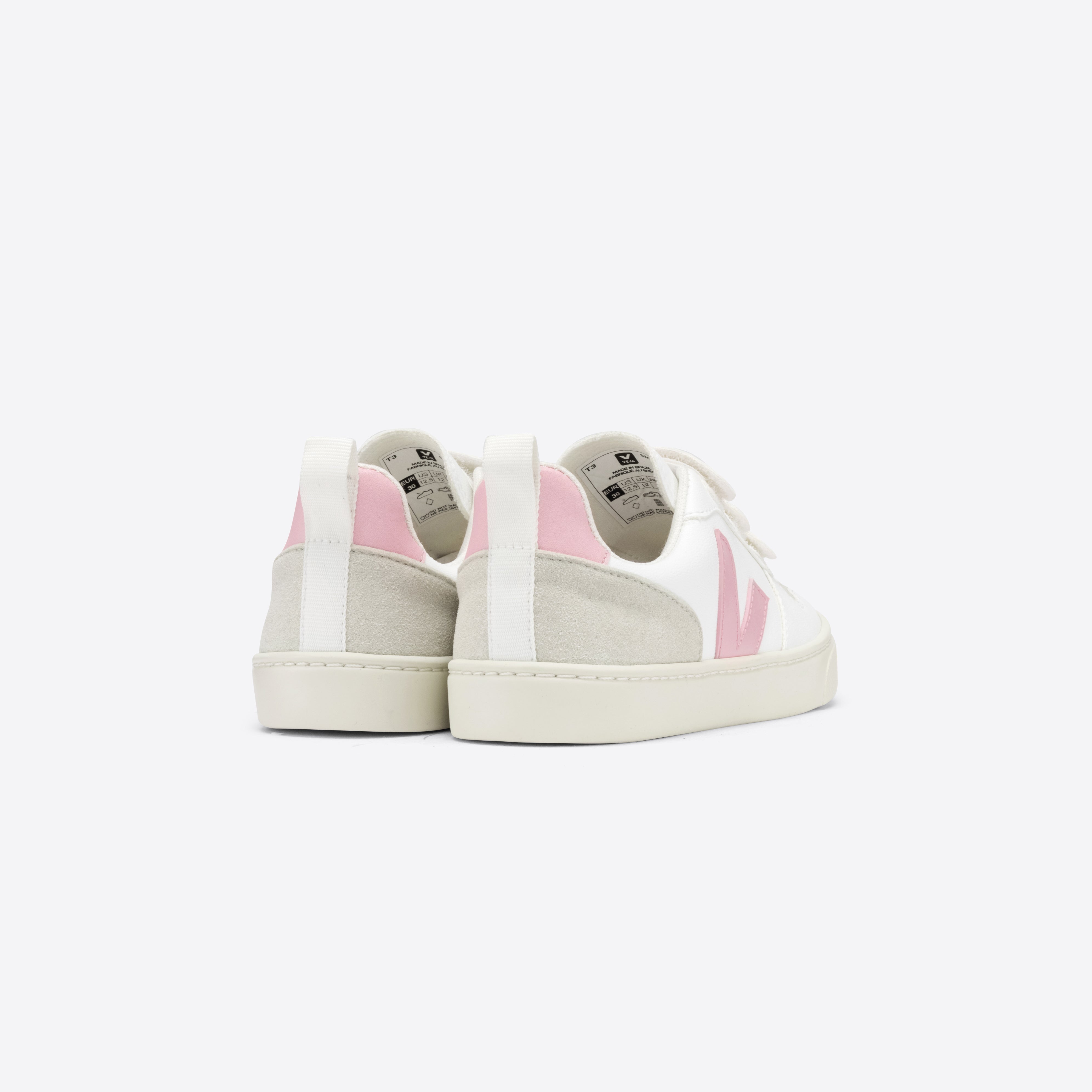 Girls White "SMALL V-10 VELCRO" Shoes