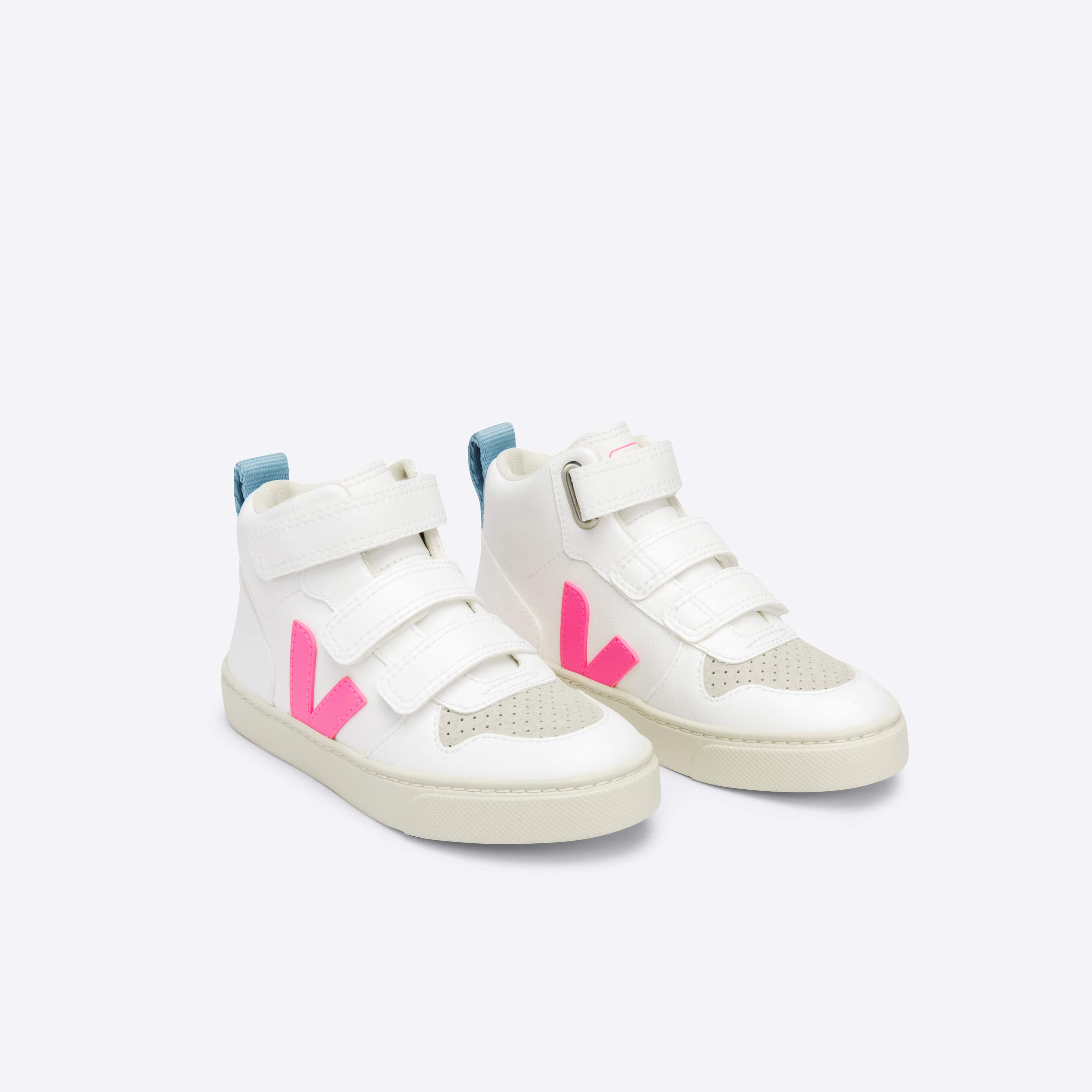 Boys & Girls White "V" High-Top Shoes