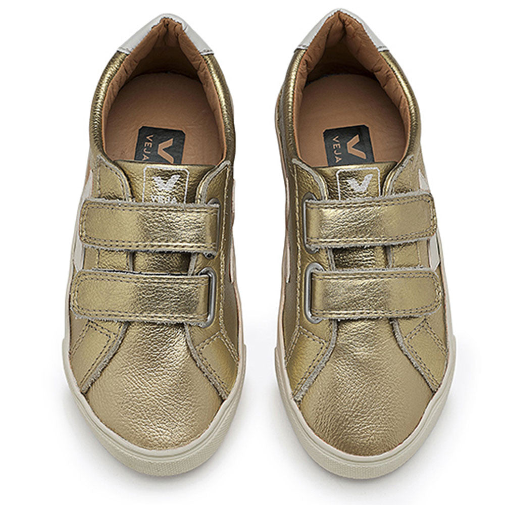 Baby Gold Velcro Skateboard Shoes - CÉMAROSE | Children's Fashion Store - 1