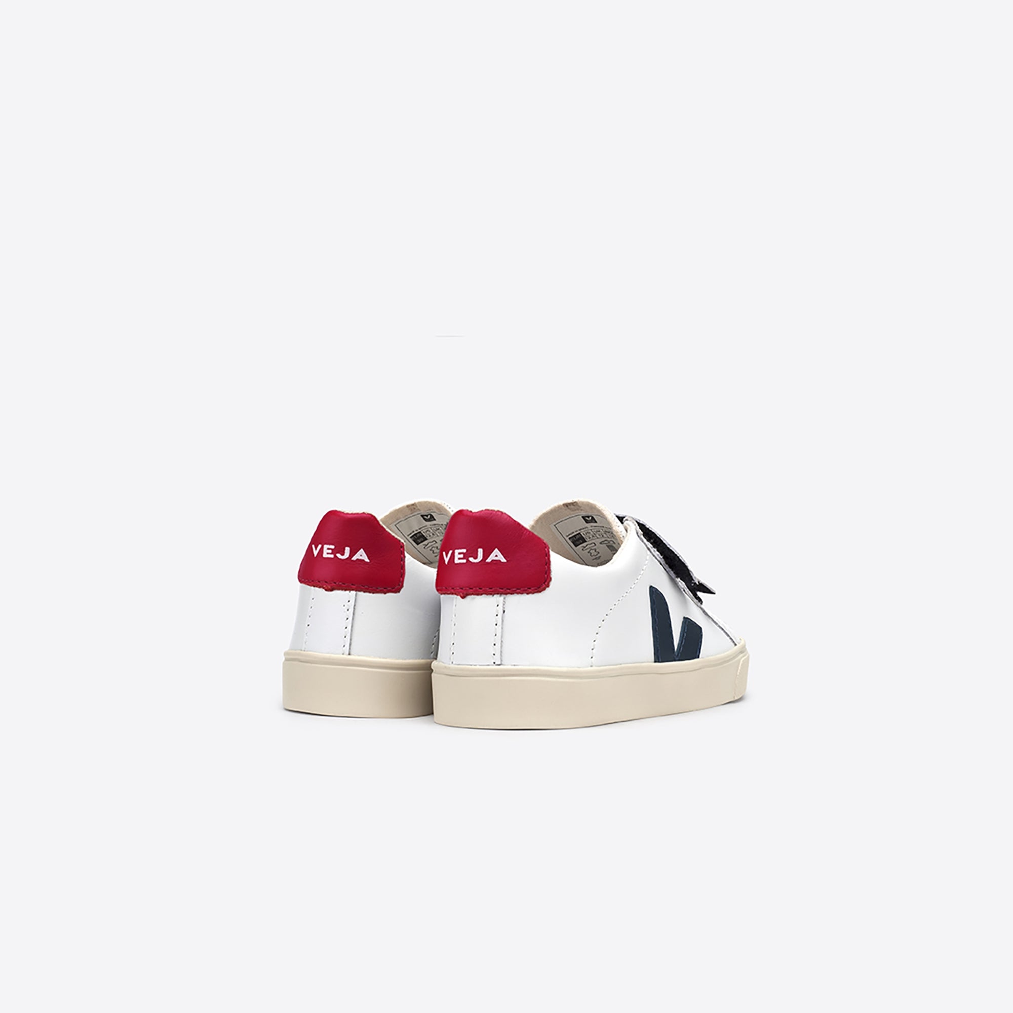 Girls & Boys White & Blue "V" Shoes