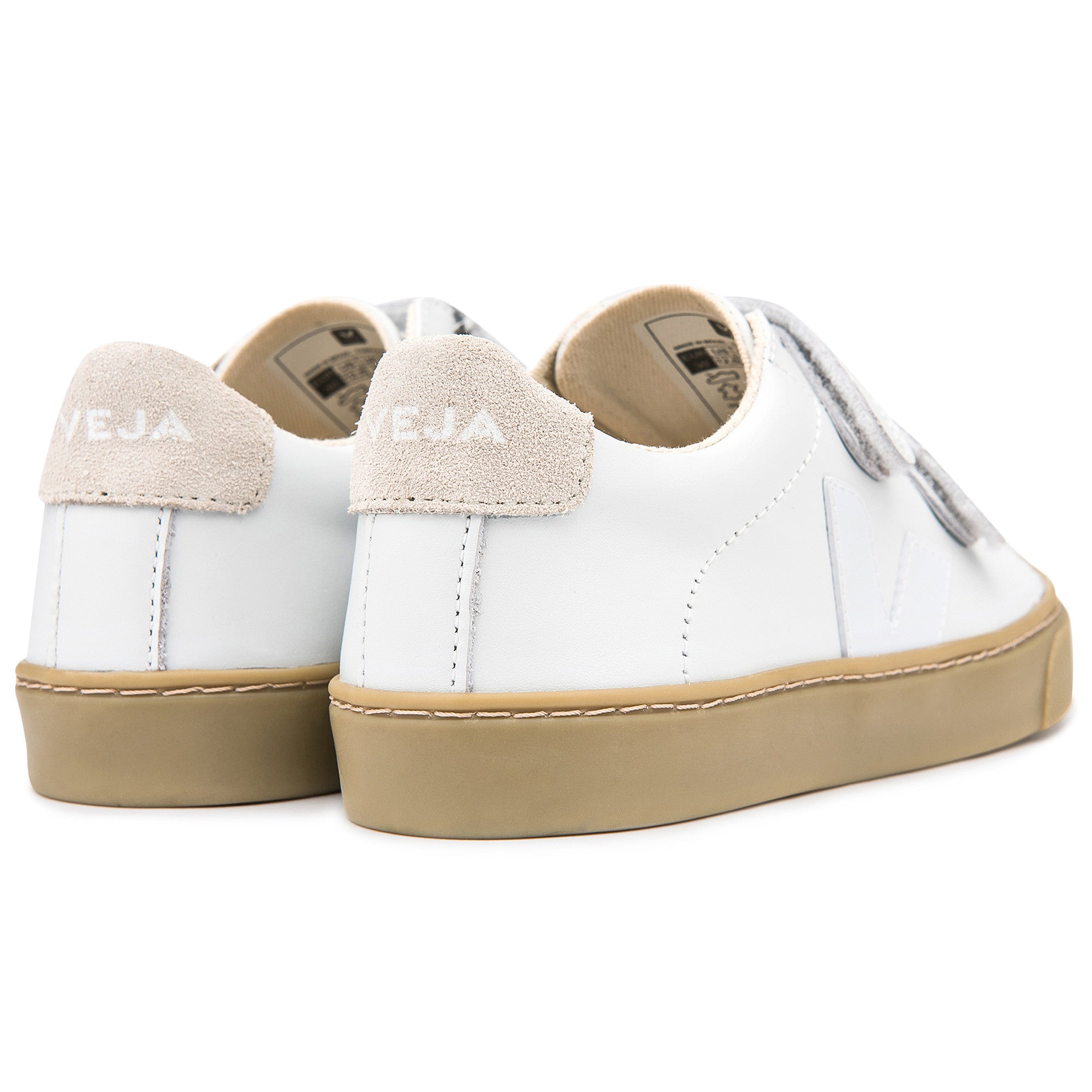 Boys&Girls Extra White Leather Velcro Shoes - CÉMAROSE | Children's Fashion Store - 3