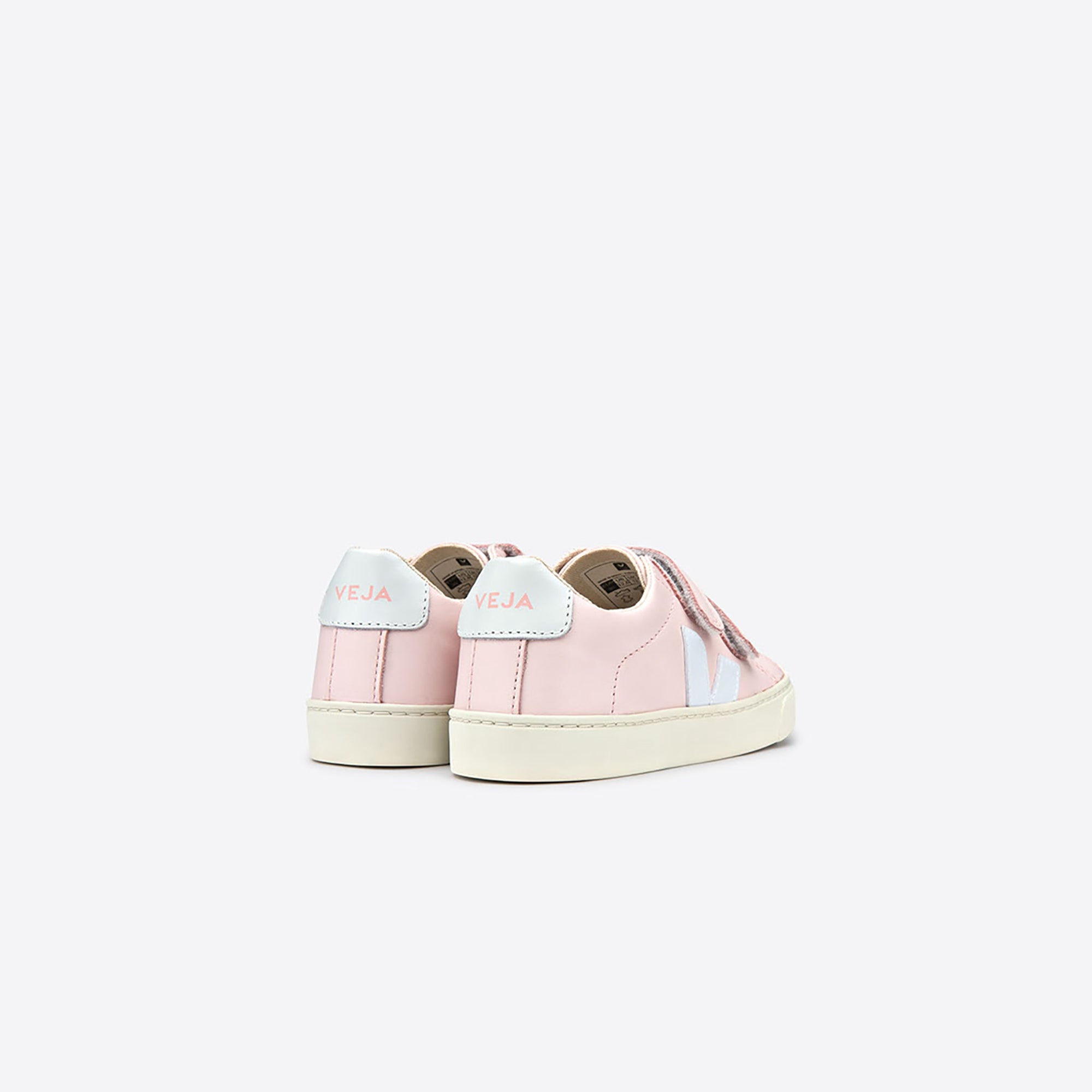 Baby Girls Pink & White "V" Shoes