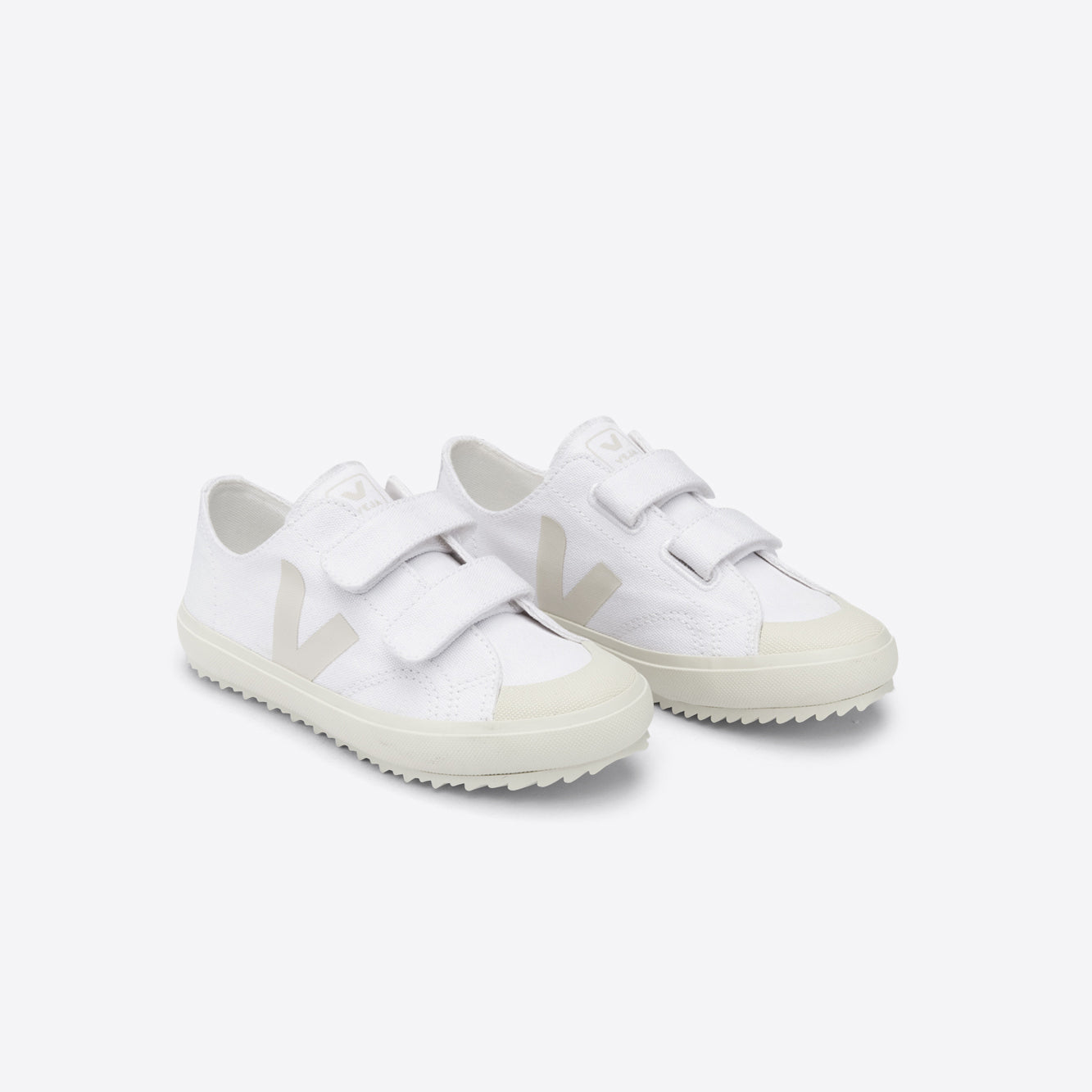 Boys & Girls White "OLLIE CANVAS" Shoes