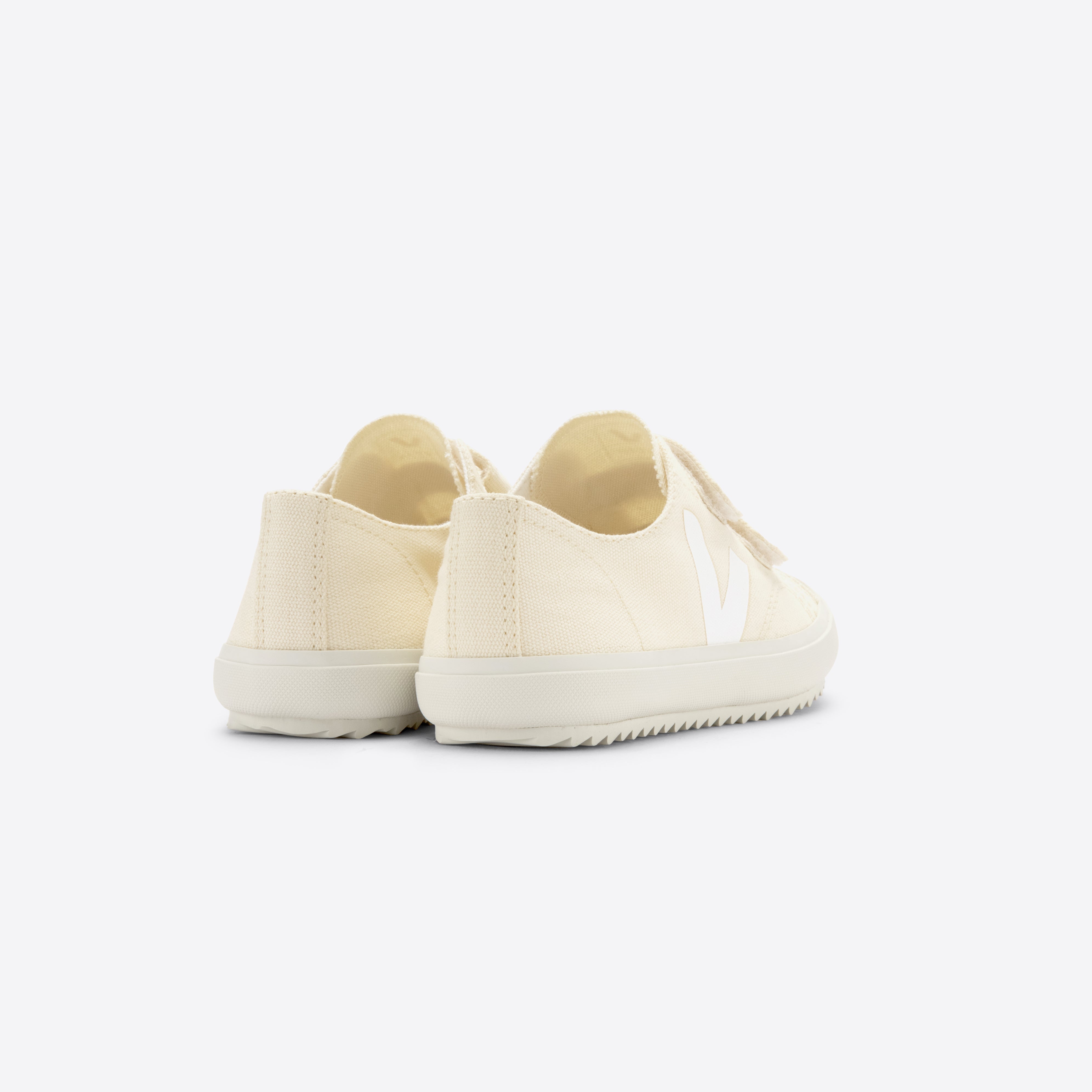 Boys & Girls White "OLLIE" Canvas Shoes