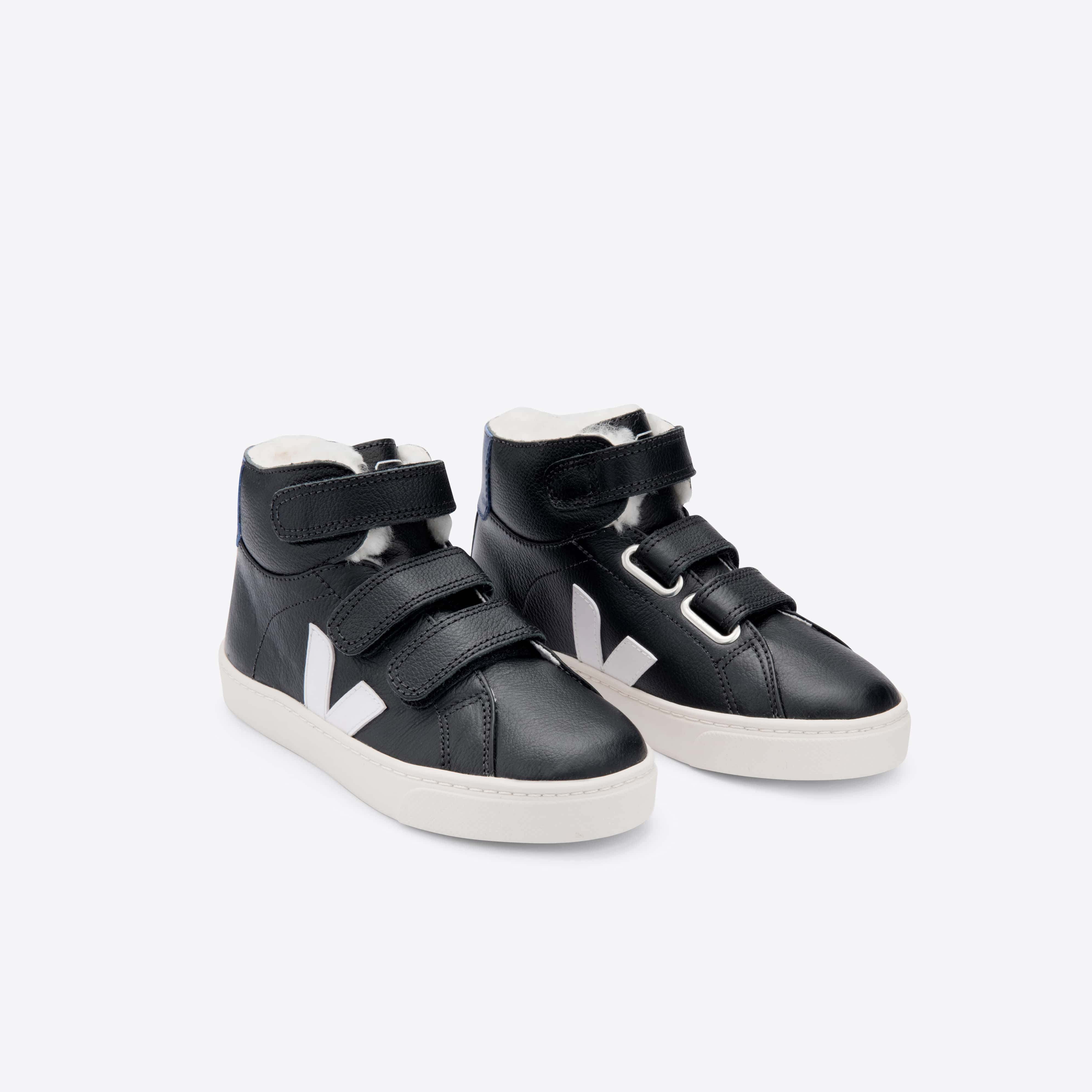 Boys & Girls Black "V" High-Top Shoes