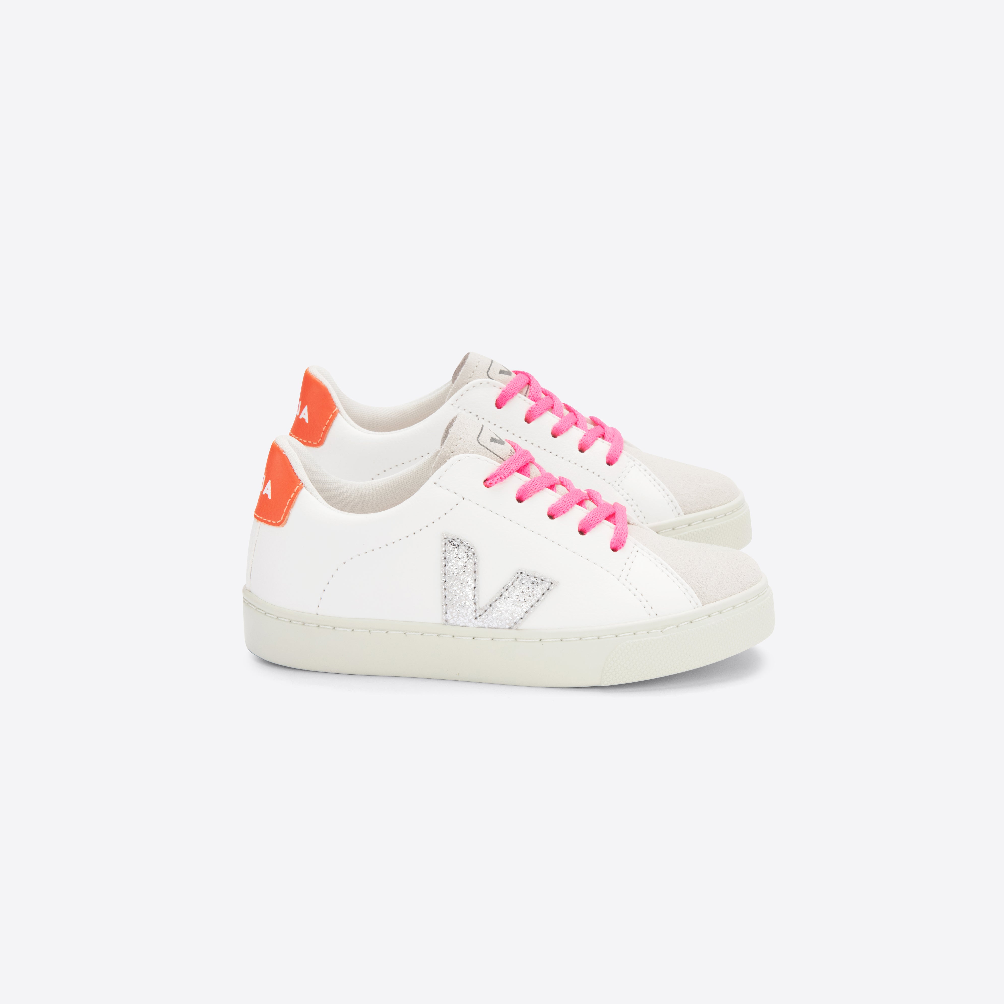 Boys & Girls White "ESPLAR LACES" Shoes