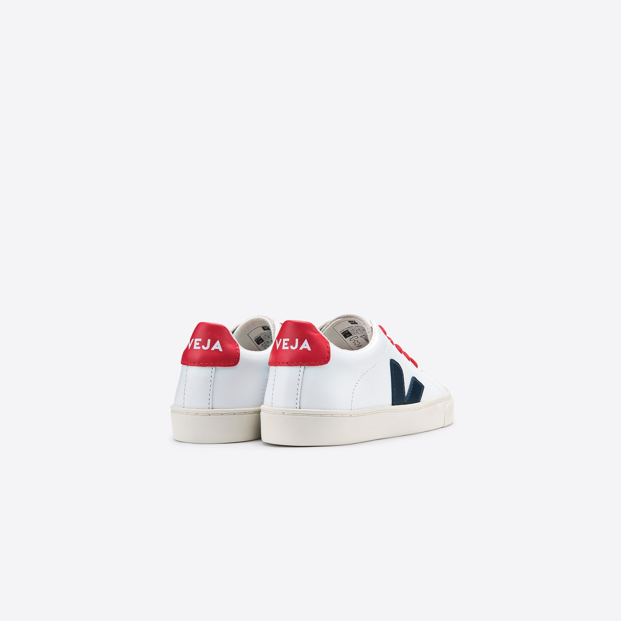 Girls & Boys White & Blue "V" Shoes