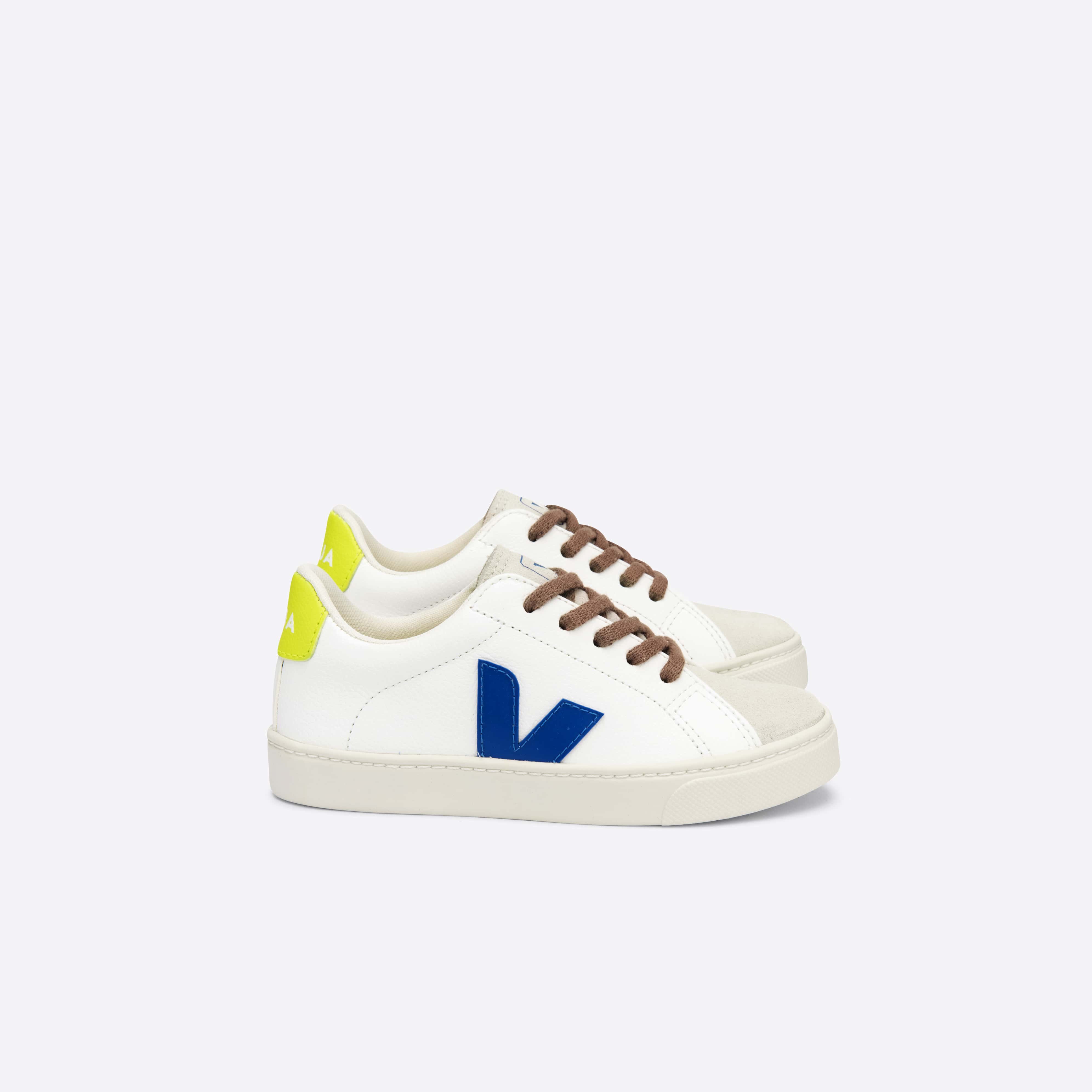 Boys & Girls White "V" Shoes