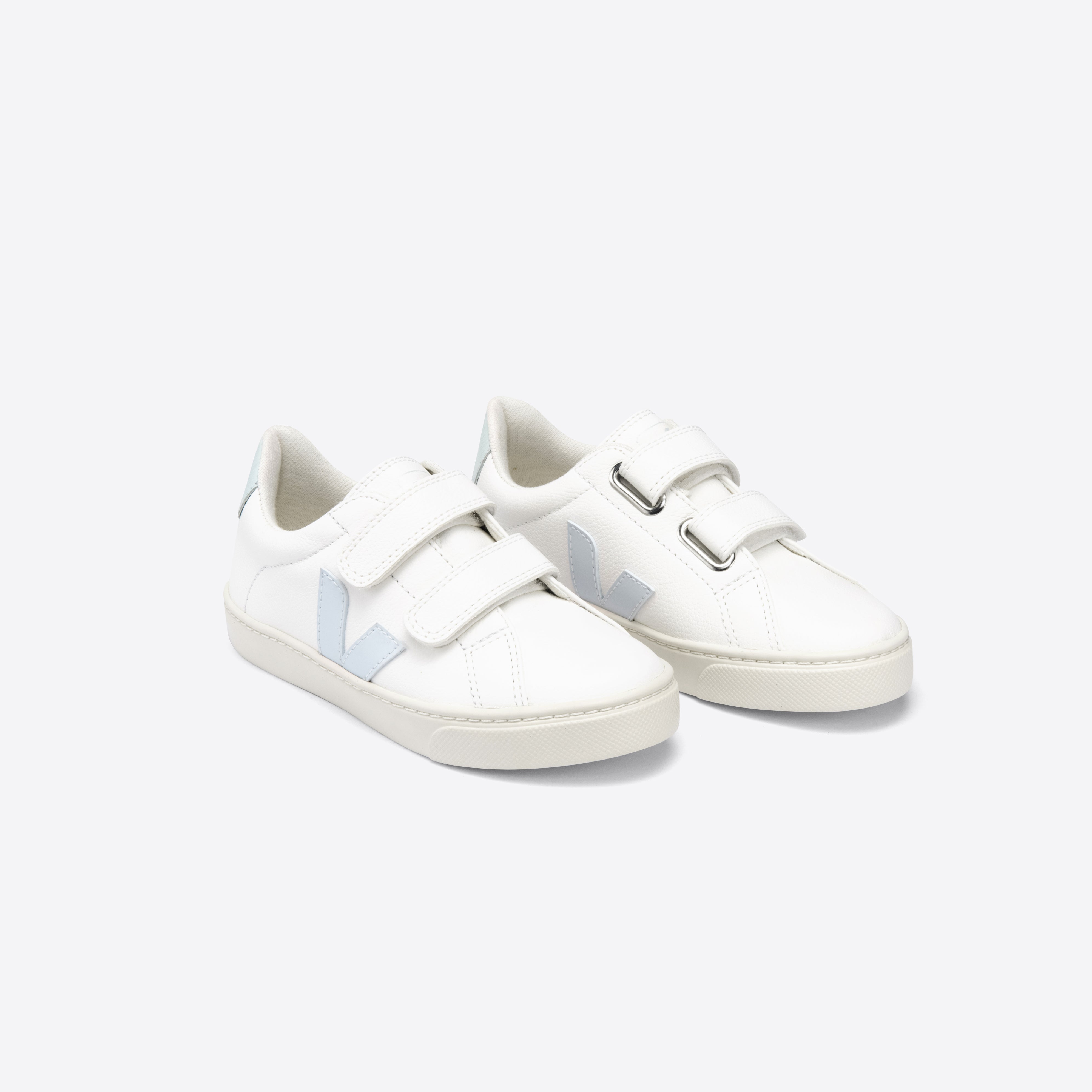Boys & Girls White "SMALL ESPLAR" Velcro Shoes