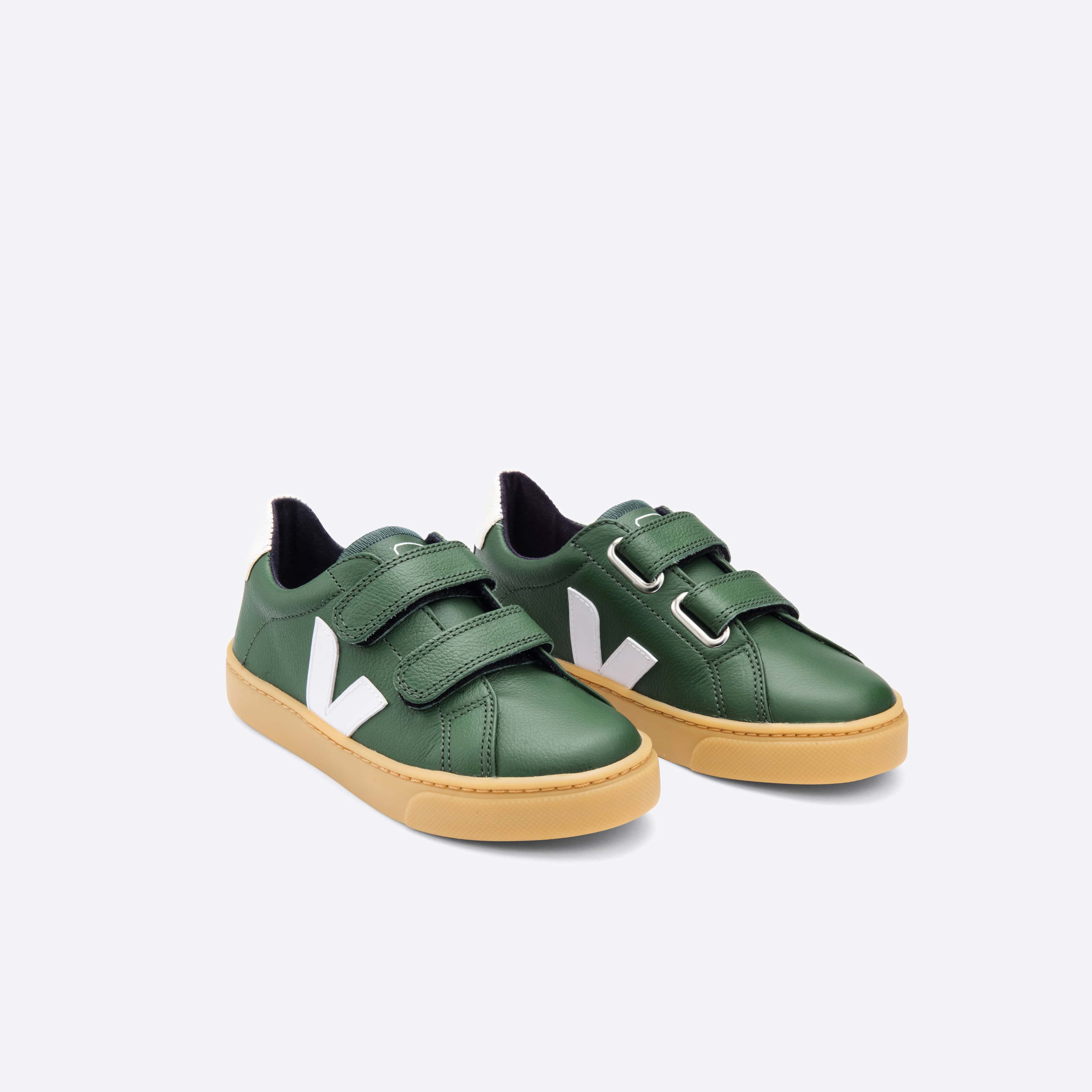 Boys & Girls Green "V" Velcro Shoes