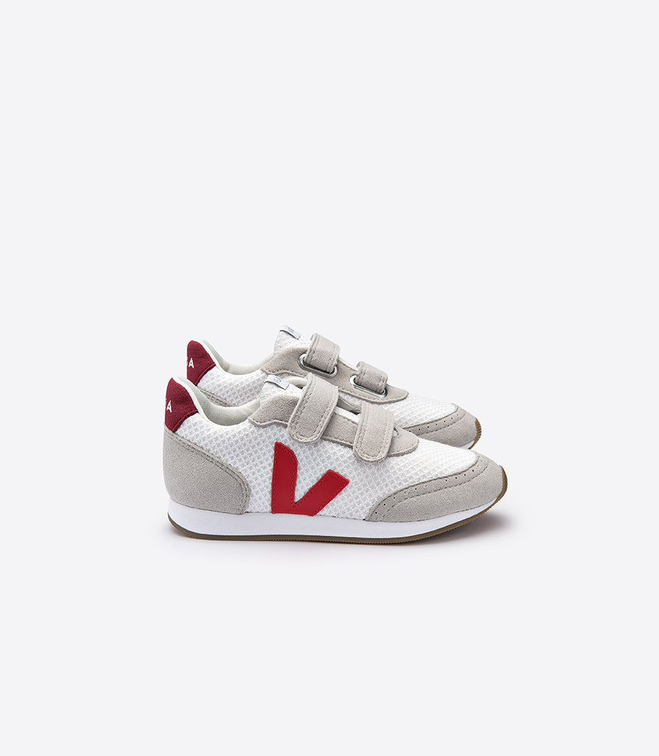 Boys & Girls Gray & Red "V" Shoes