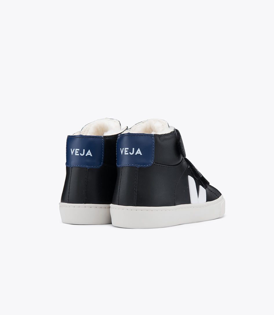 Baby Boys & Girls Black "ESPLAR MID" Leather Shoes