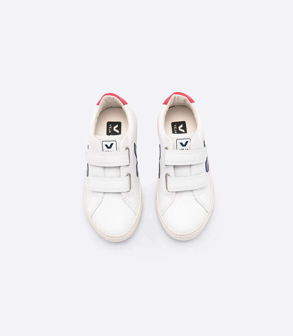 Baby Boys White "Esplar" Velcro Leather Shoes