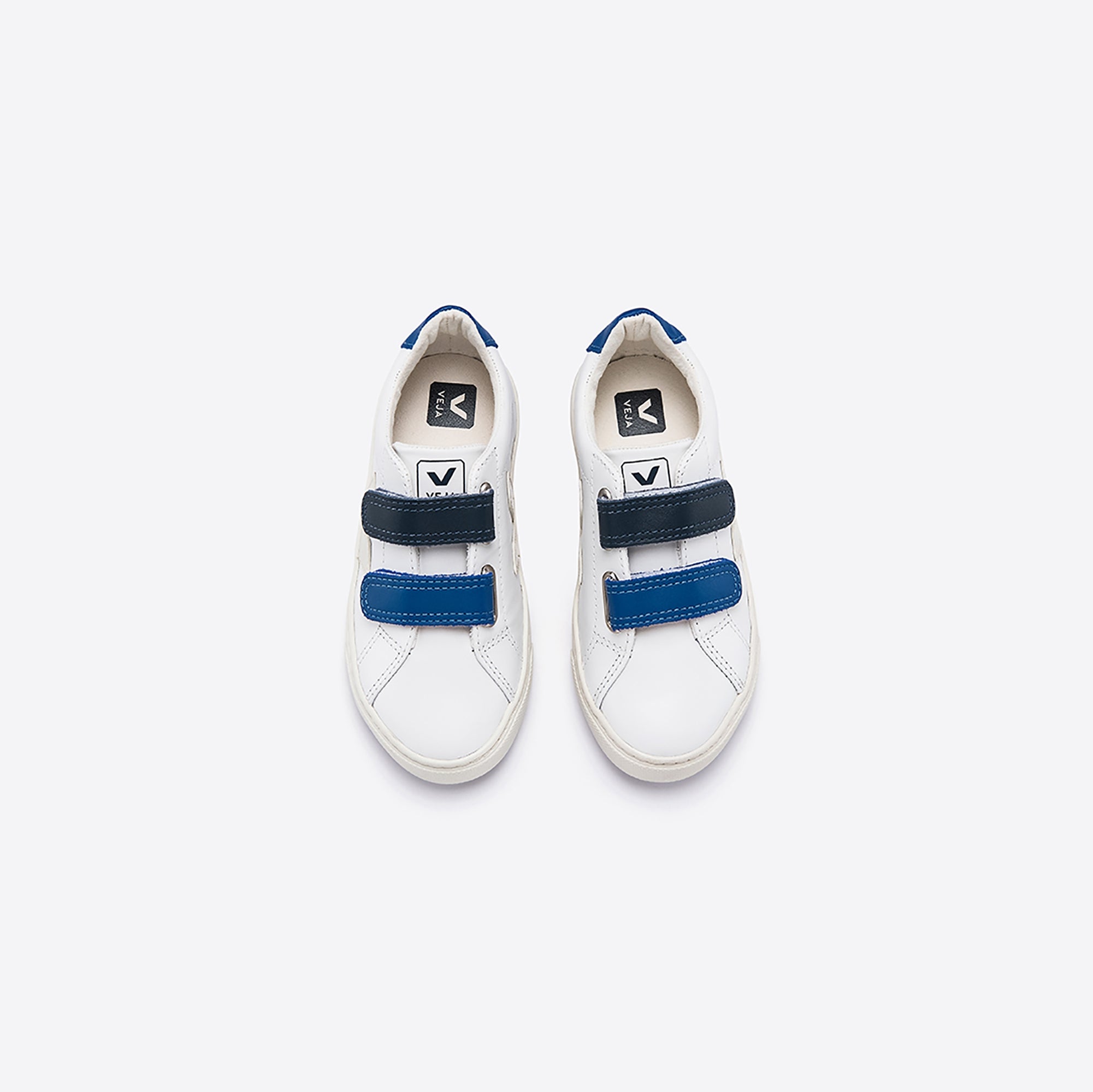 Boys White "V" Shoes