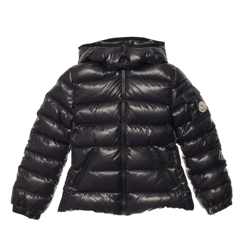 Girls Navy Blue Hooded Padded Down 'Bady' Jacket - CÉMAROSE | Children's Fashion Store - 1