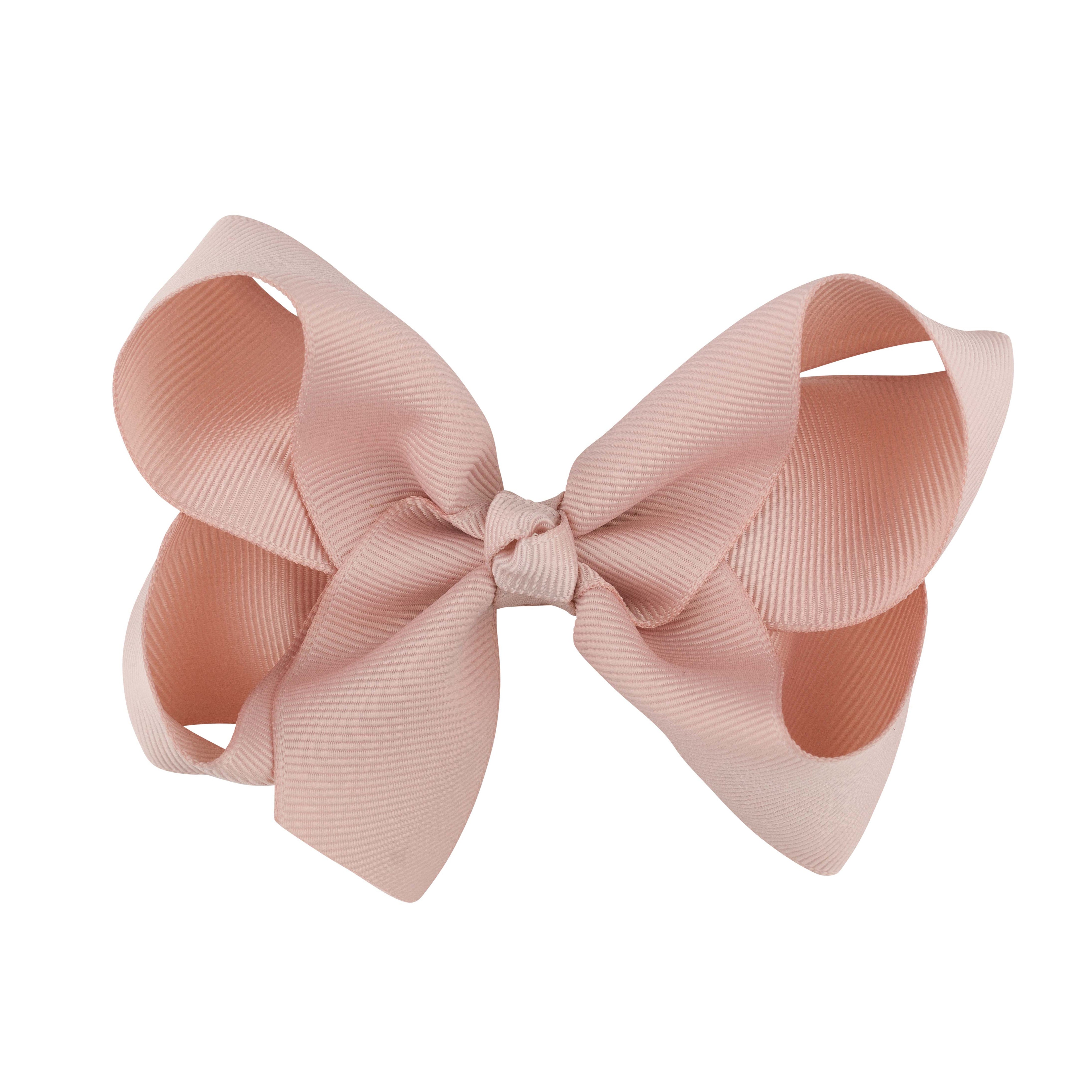 Girls Pink Bow Hair Clip - 10cm