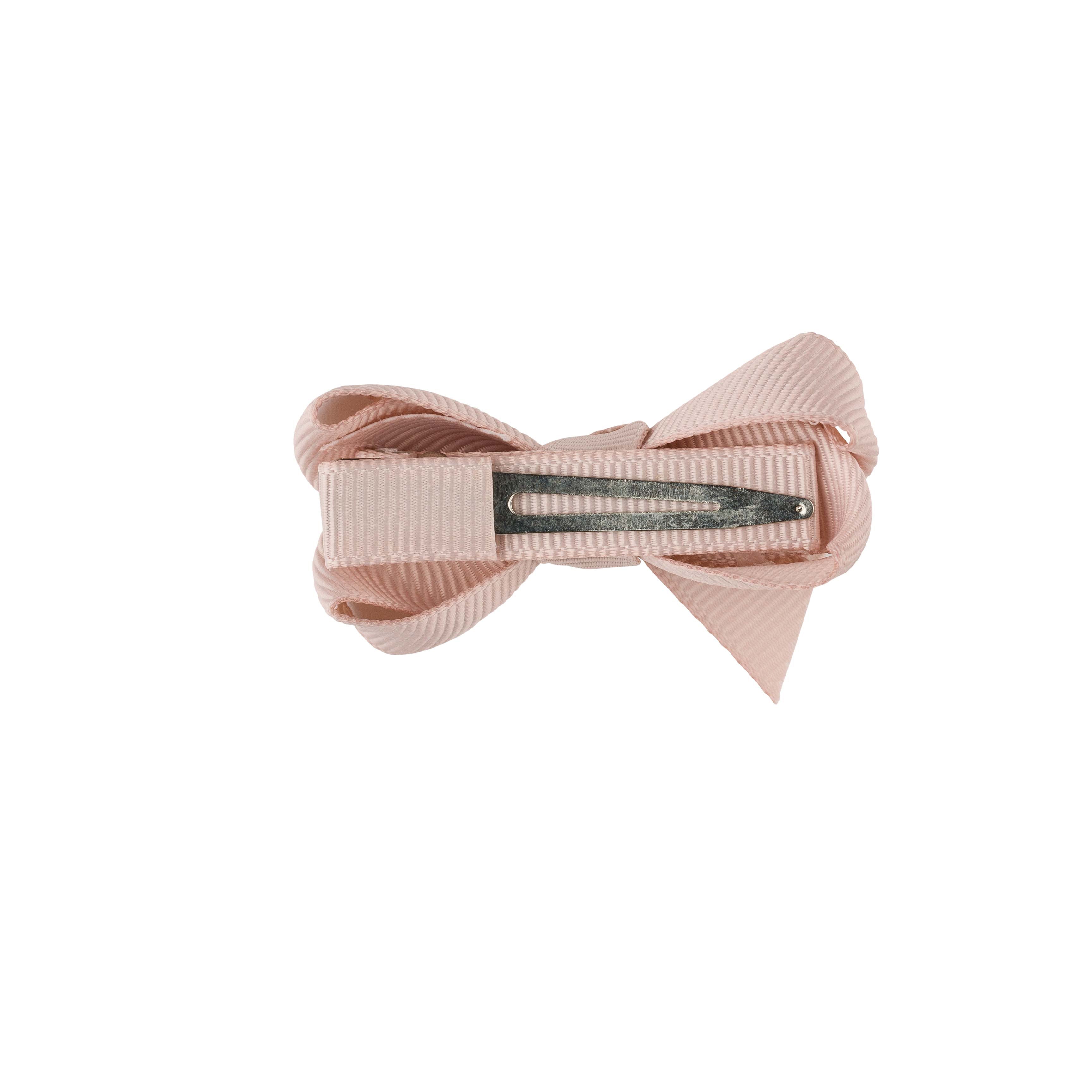 Girls Pink Bow Hair Clip - 6cm