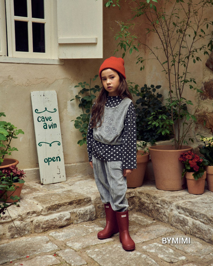 Girls Grey Cotton Trousers