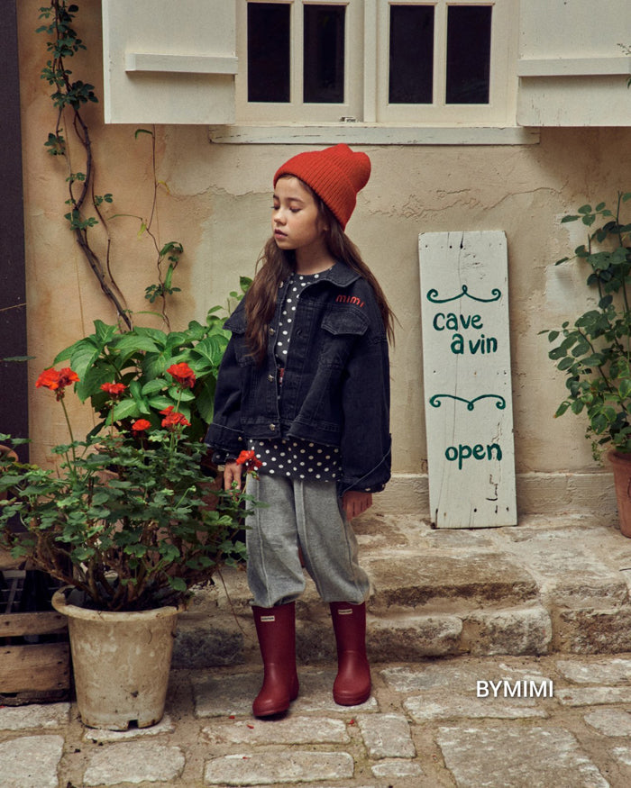 Girls Grey Cotton Trousers