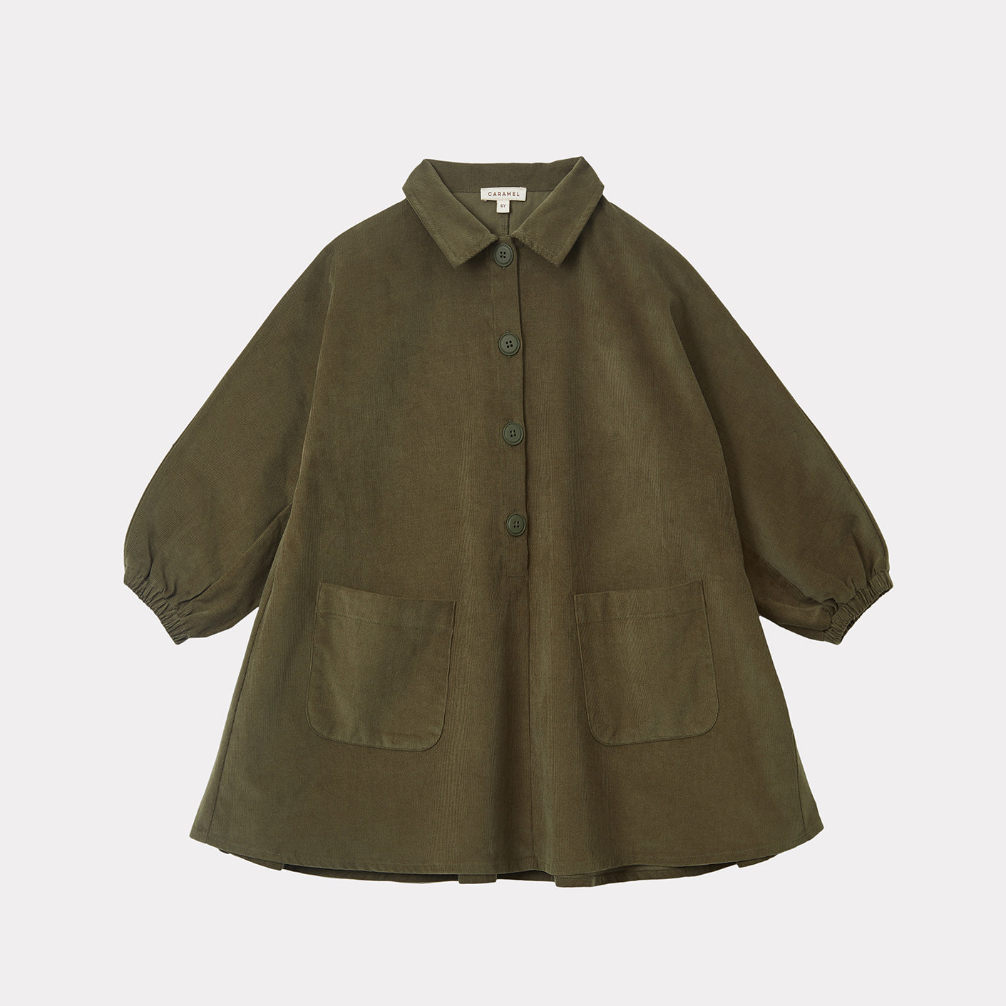 Girls Green Cotton Dress