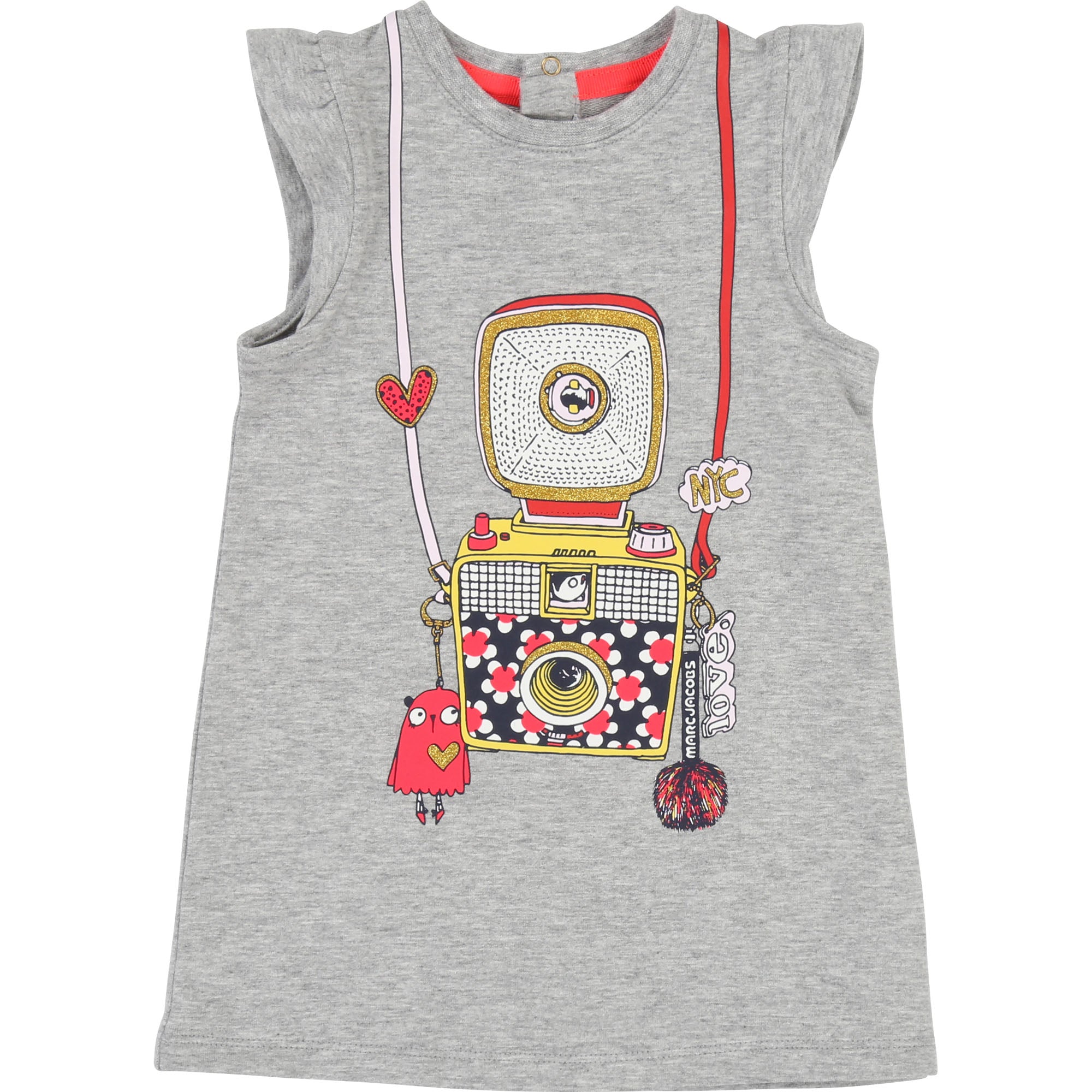 Baby Girls Grey Cotton Dress