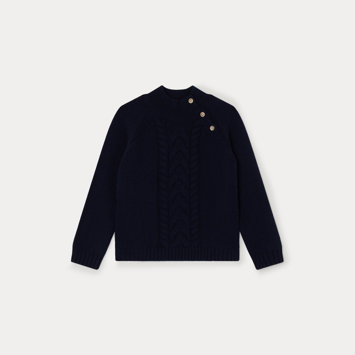 Boys Navy Cashmere Sweater