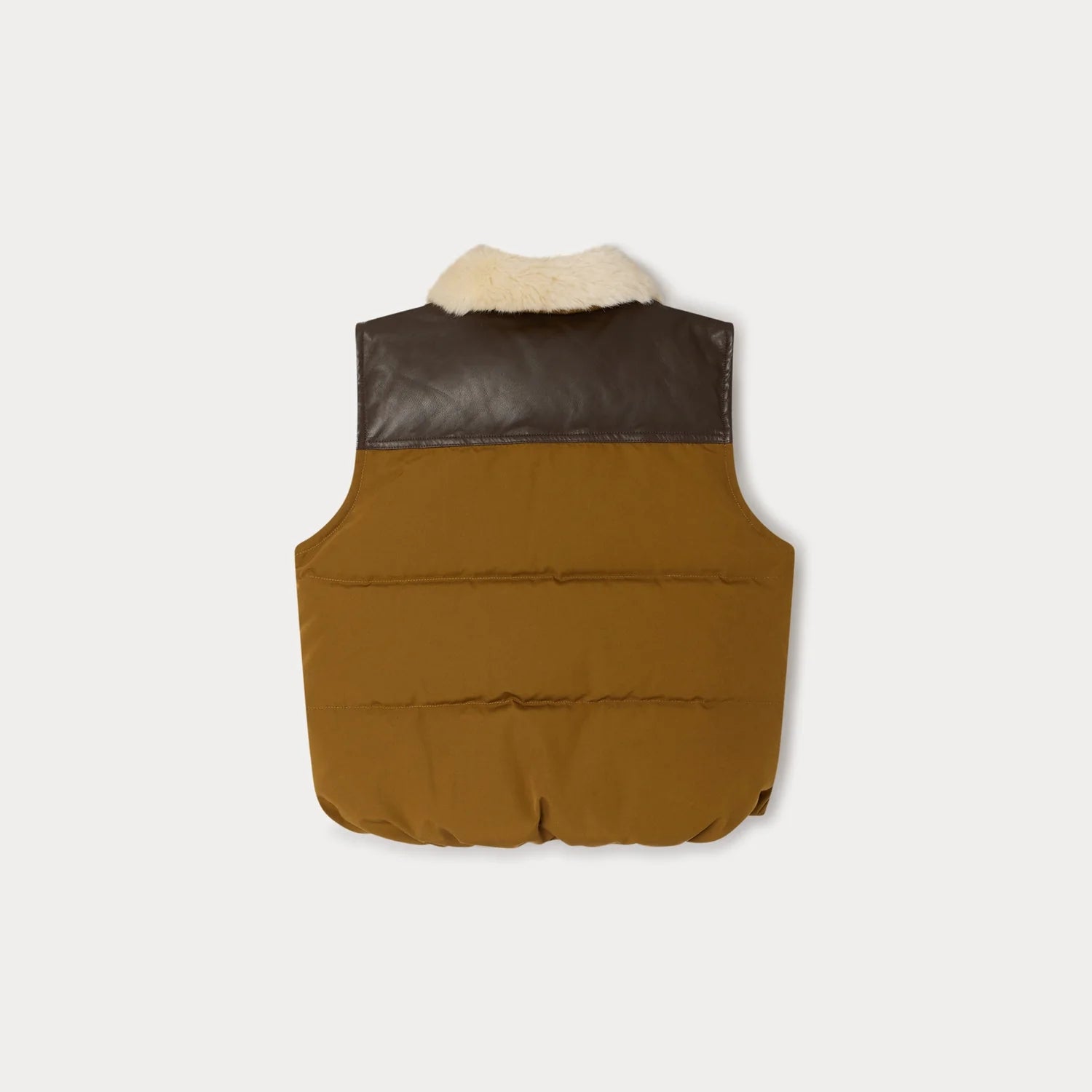 Boys Khaki Padded Down Gilet