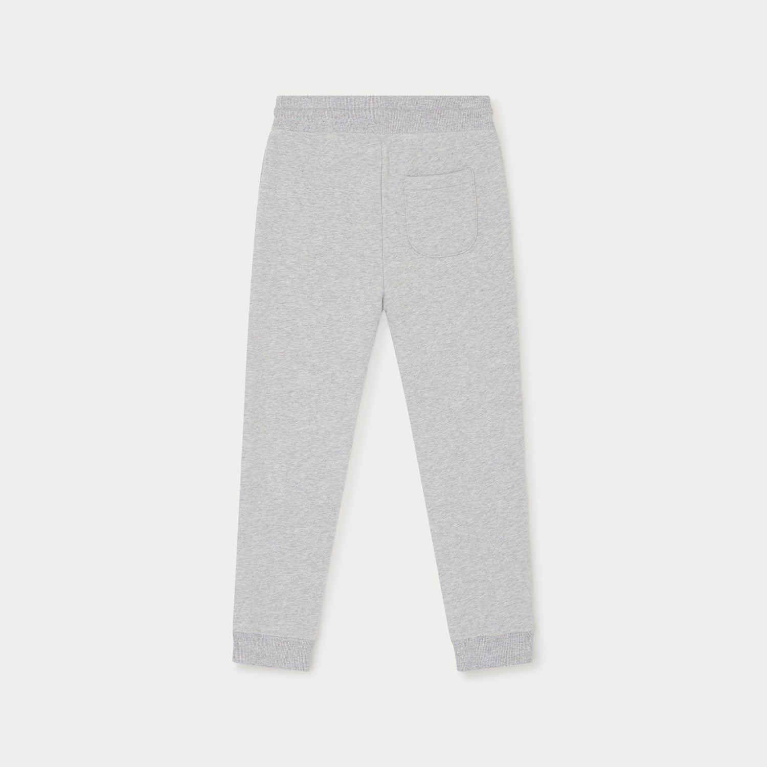 Boys Grey Logo Cotton Trousers