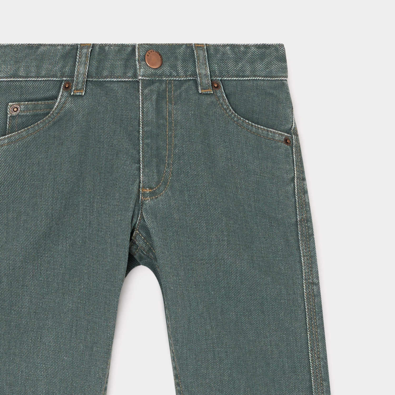 Boys & Girls Grey Denim Trousers