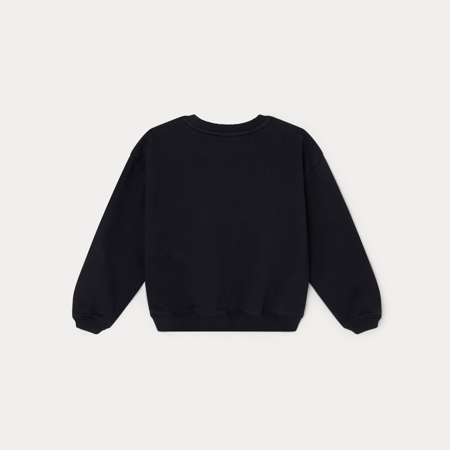 Boys Navy Logo Cotton Sweatshirt