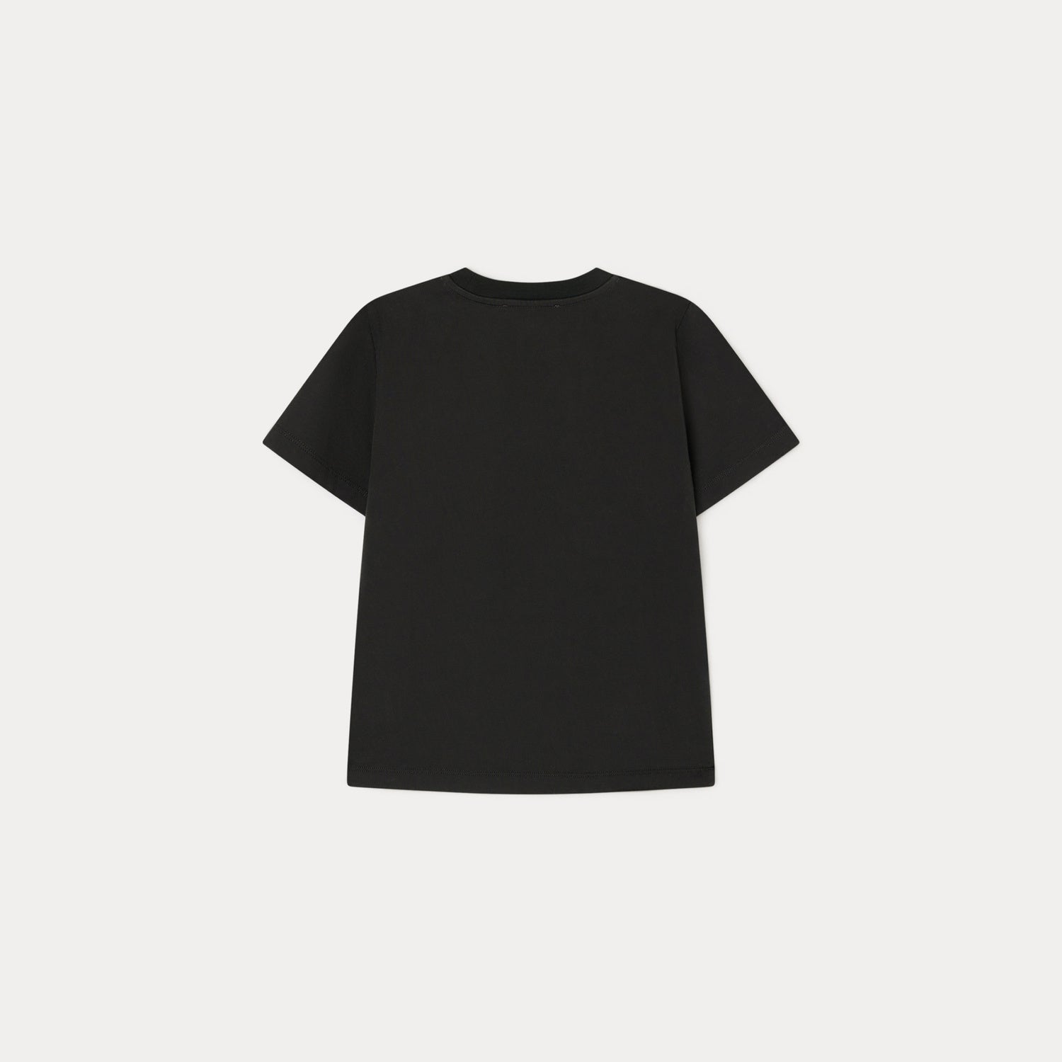 Boys Black Logo Cotton T-Shirt
