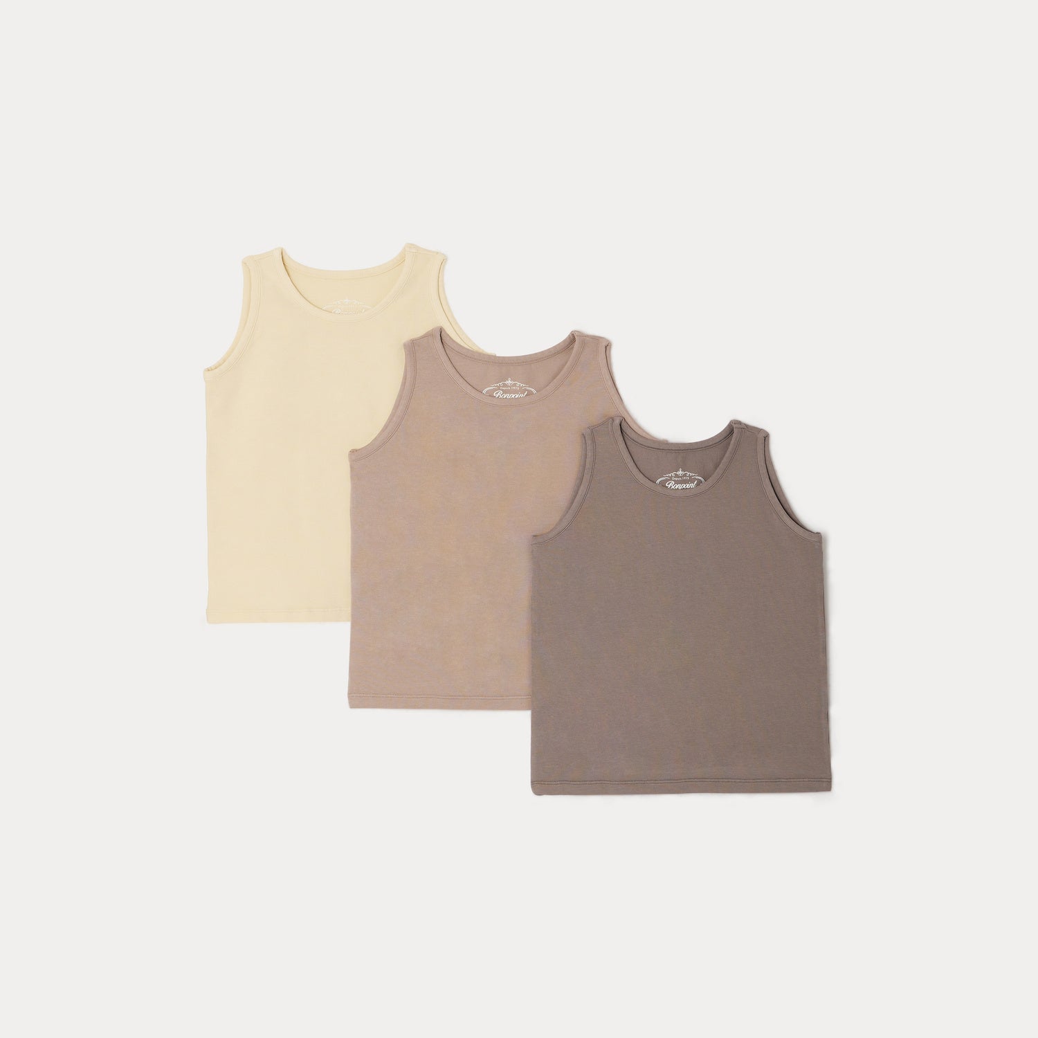 Boys Multicolor Cotton Vest Set(3 Pack)