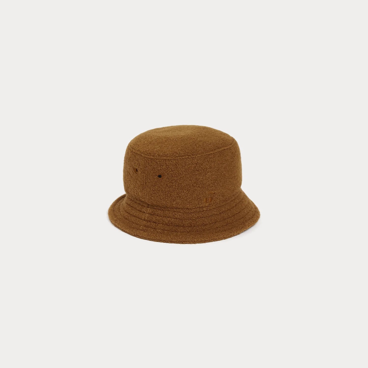 Boys & Girls Brown Wool Bucket Hat